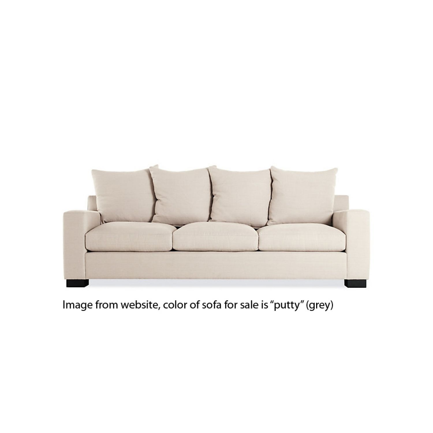 Design Within Reach Muse 100" Sofa in Fabric B 21607 "Putty" AptDeco