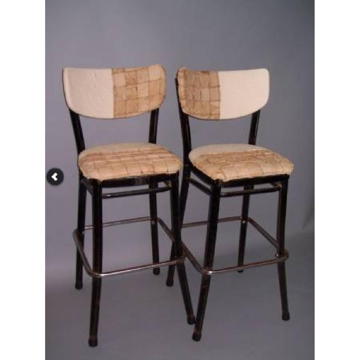 3 Bar Stools with Backs by a Local Furniture Designer - image-1