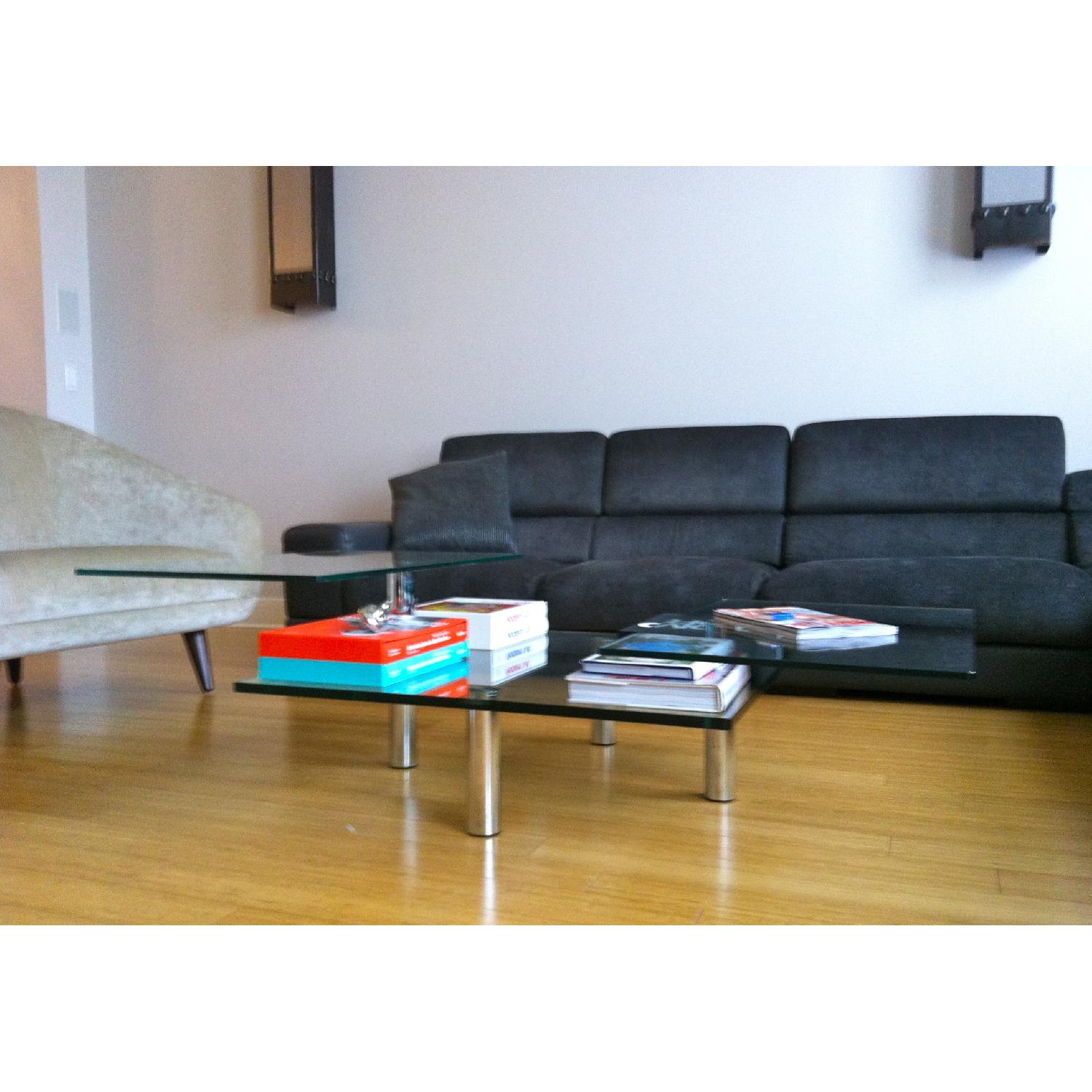Modern Italian Glass Coffee Table AptDeco