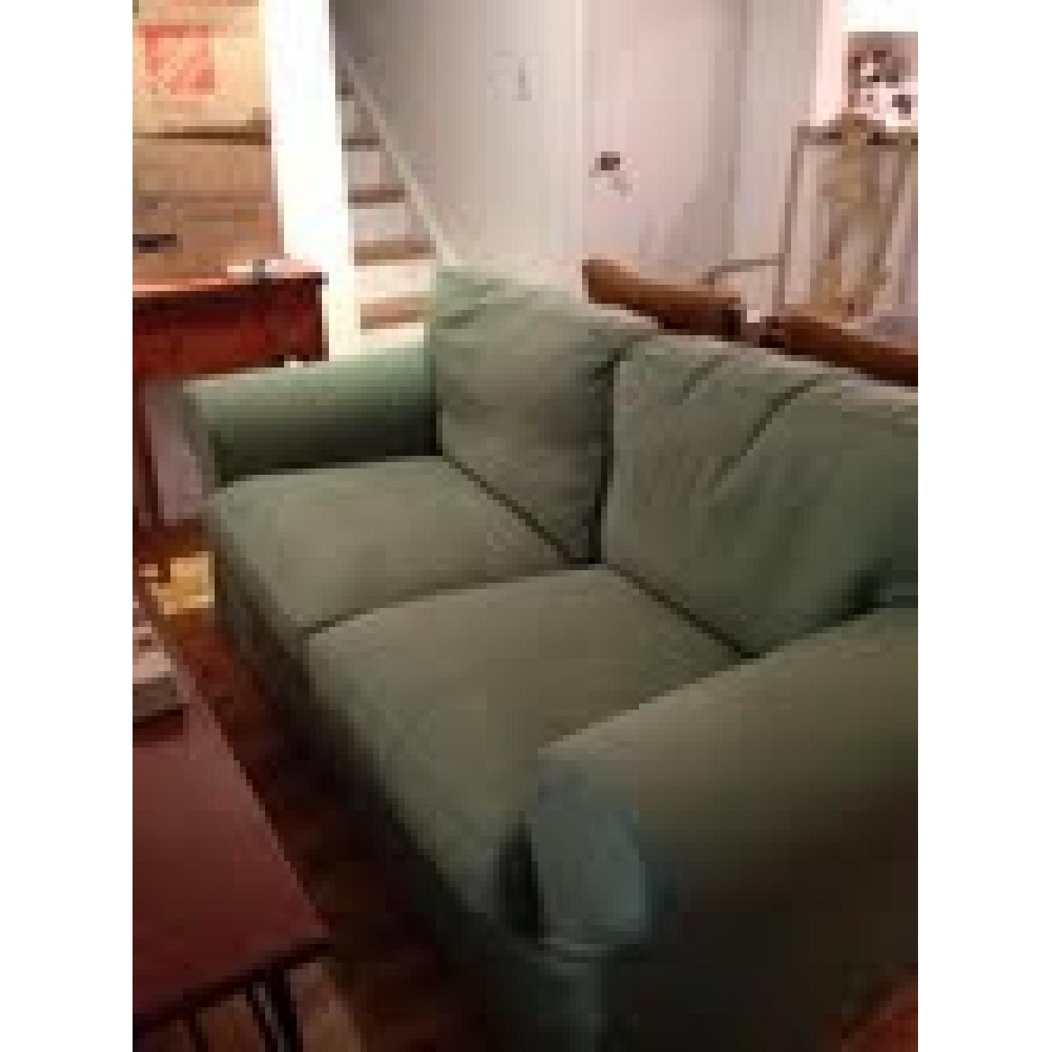 Green Loveseat - image-1