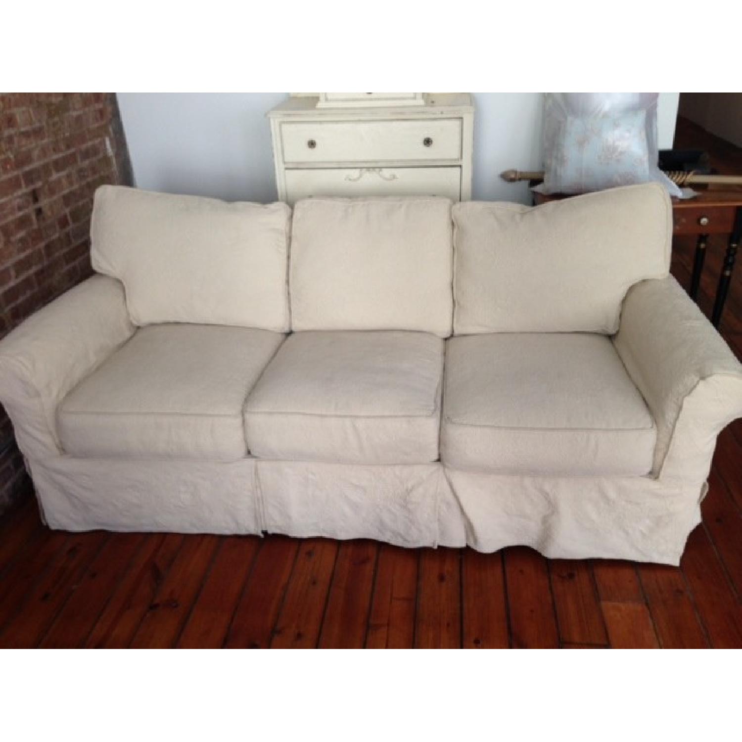 Pottery Barn Style Couch AptDeco