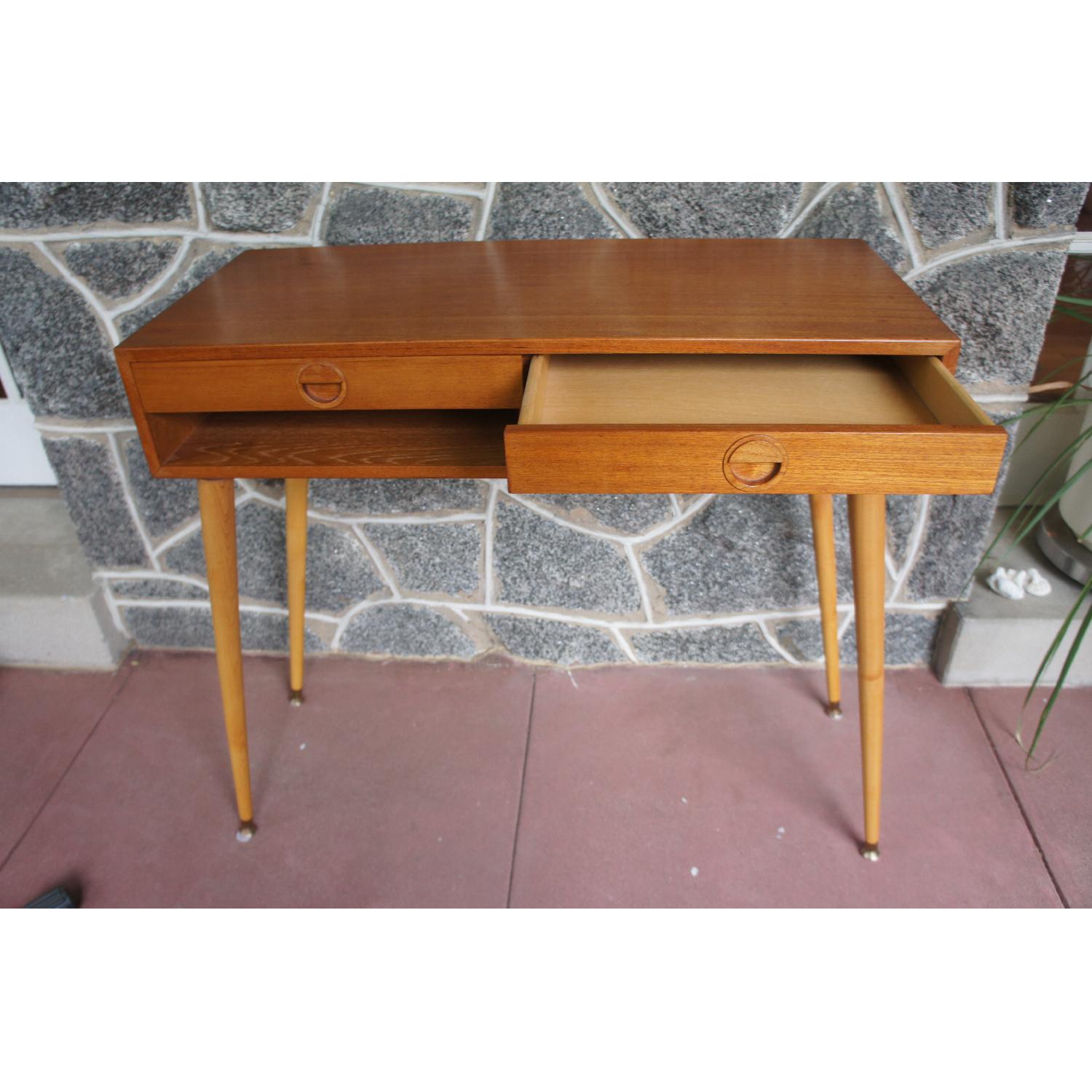 Mid Century Danish Teak Console Table - image-9