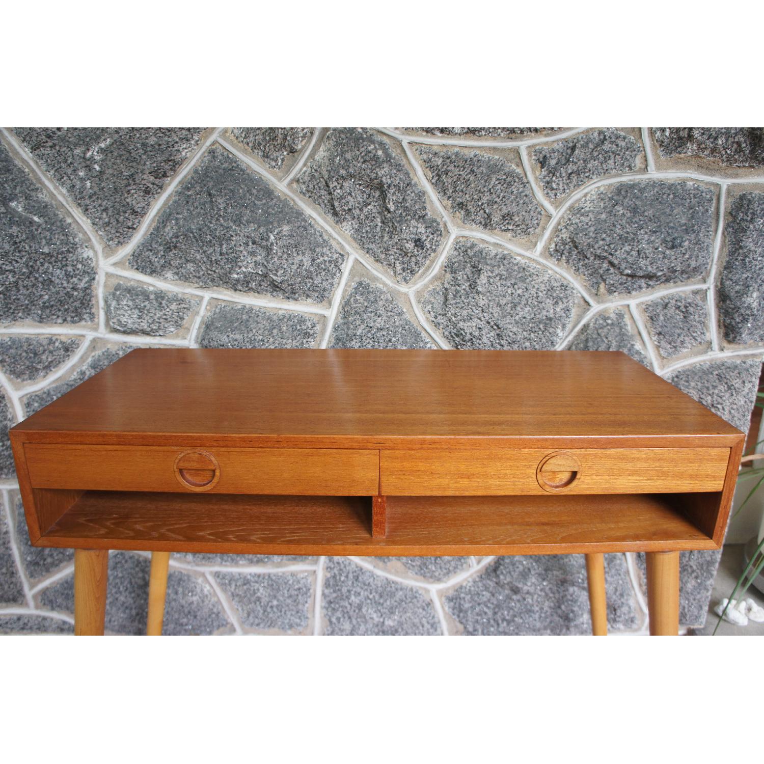 Mid Century Danish Teak Console Table - image-10