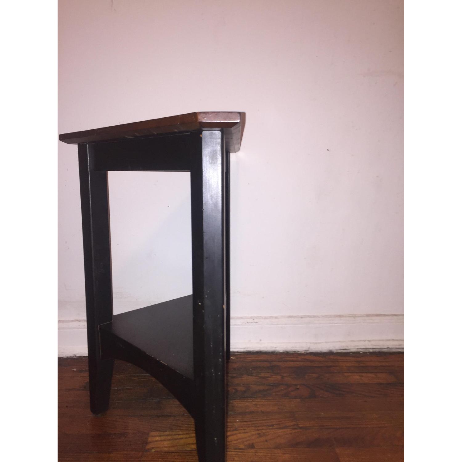 Ethan Allen Triangle TwoLevel End Table AptDeco