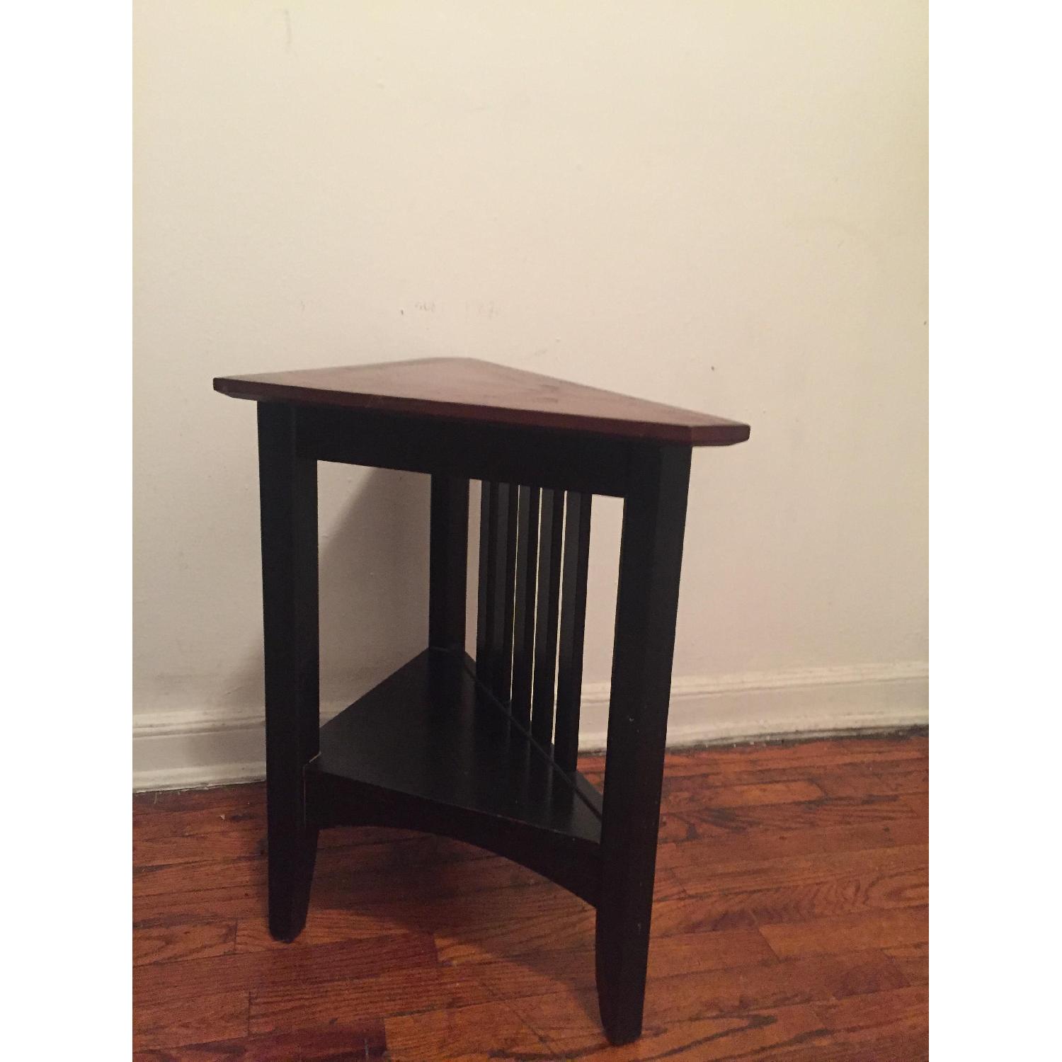 Ethan Allen Triangle TwoLevel End Table AptDeco