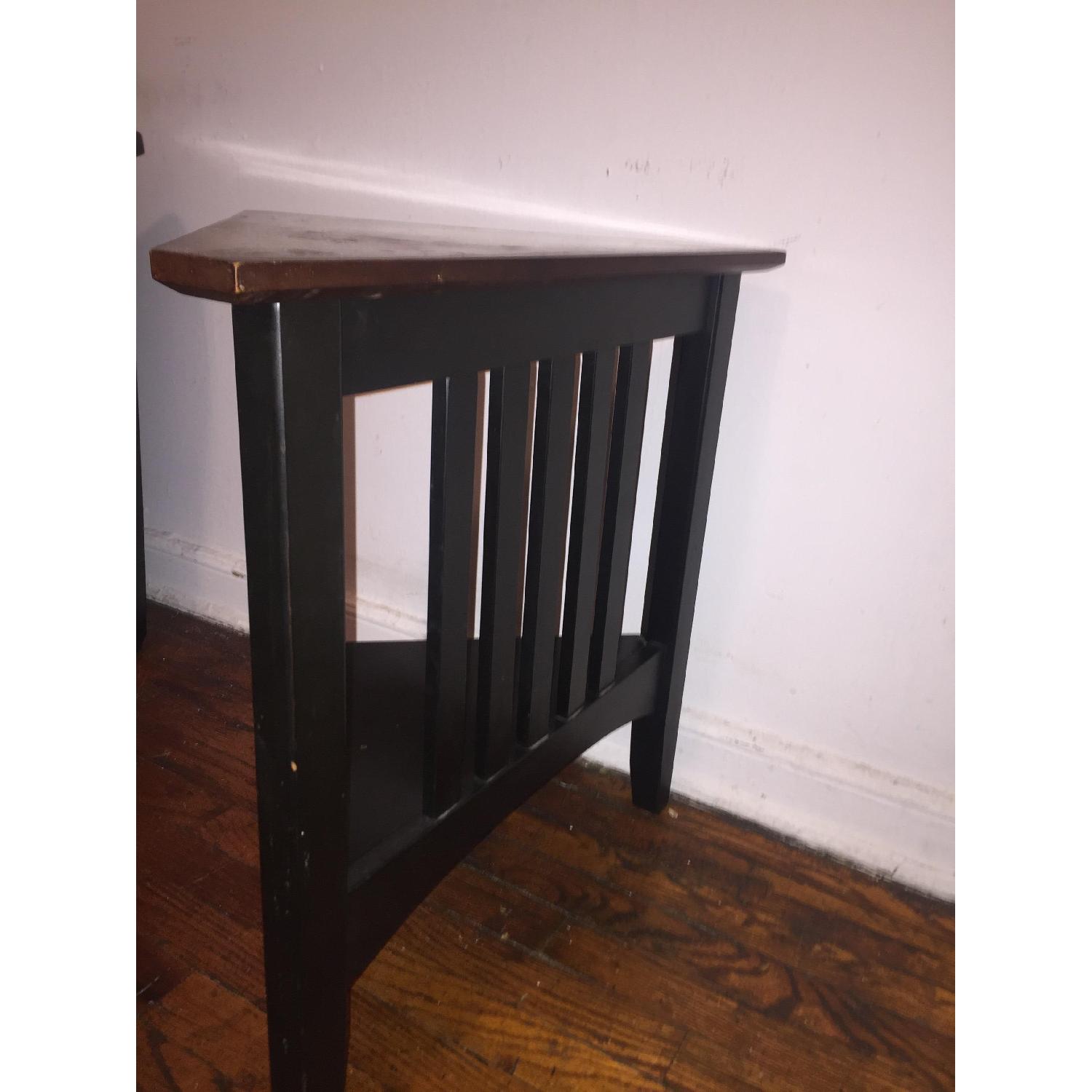 Ethan Allen Triangle TwoLevel End Table AptDeco