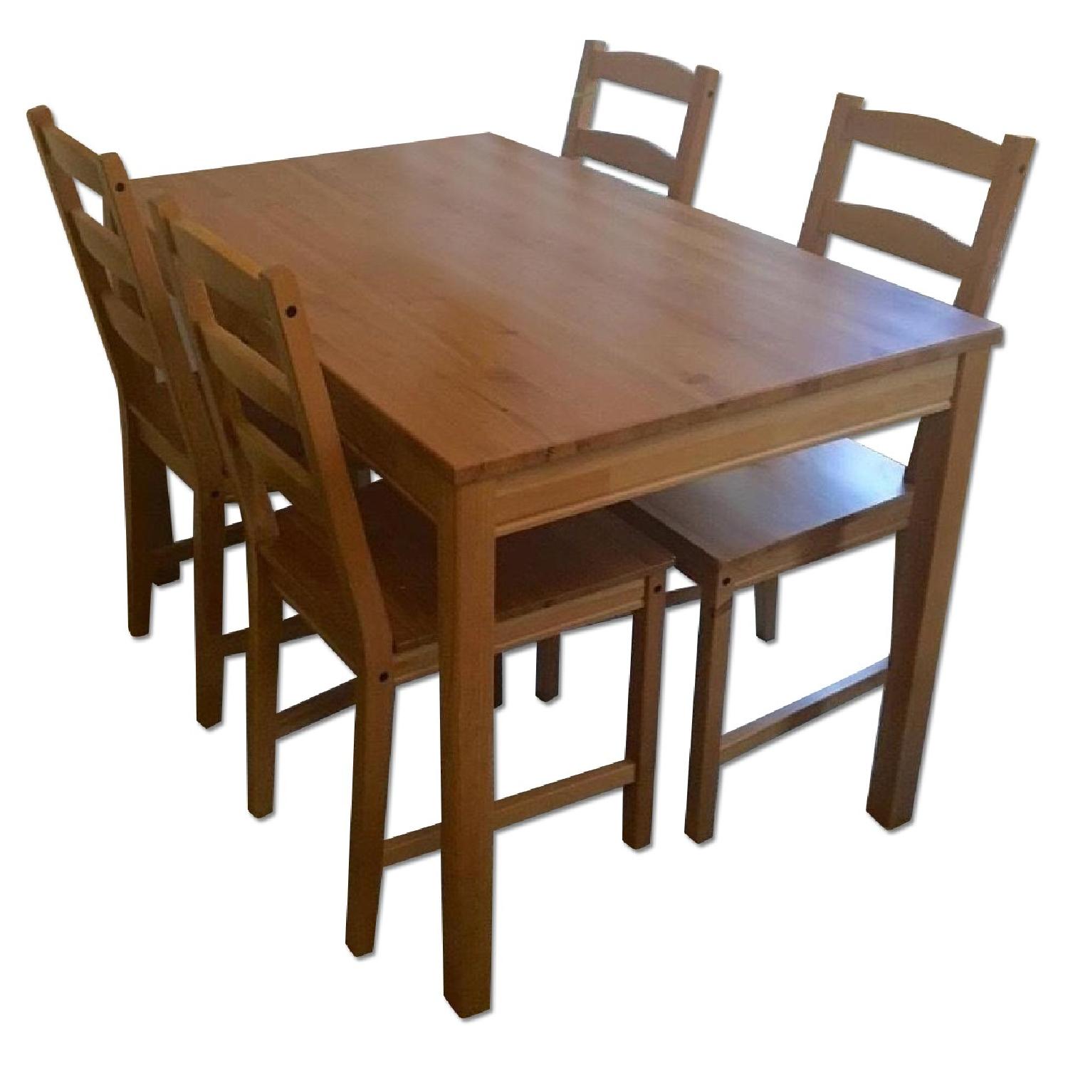 Ikea Jokkmokk Kitchen Table w/ 4 Chairs AptDeco