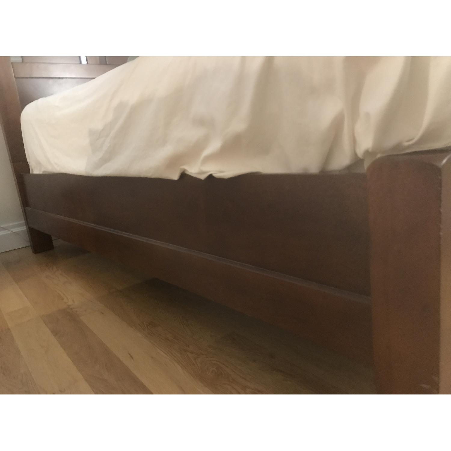 Solid Dark Wood Twin Bed Frame - image-2