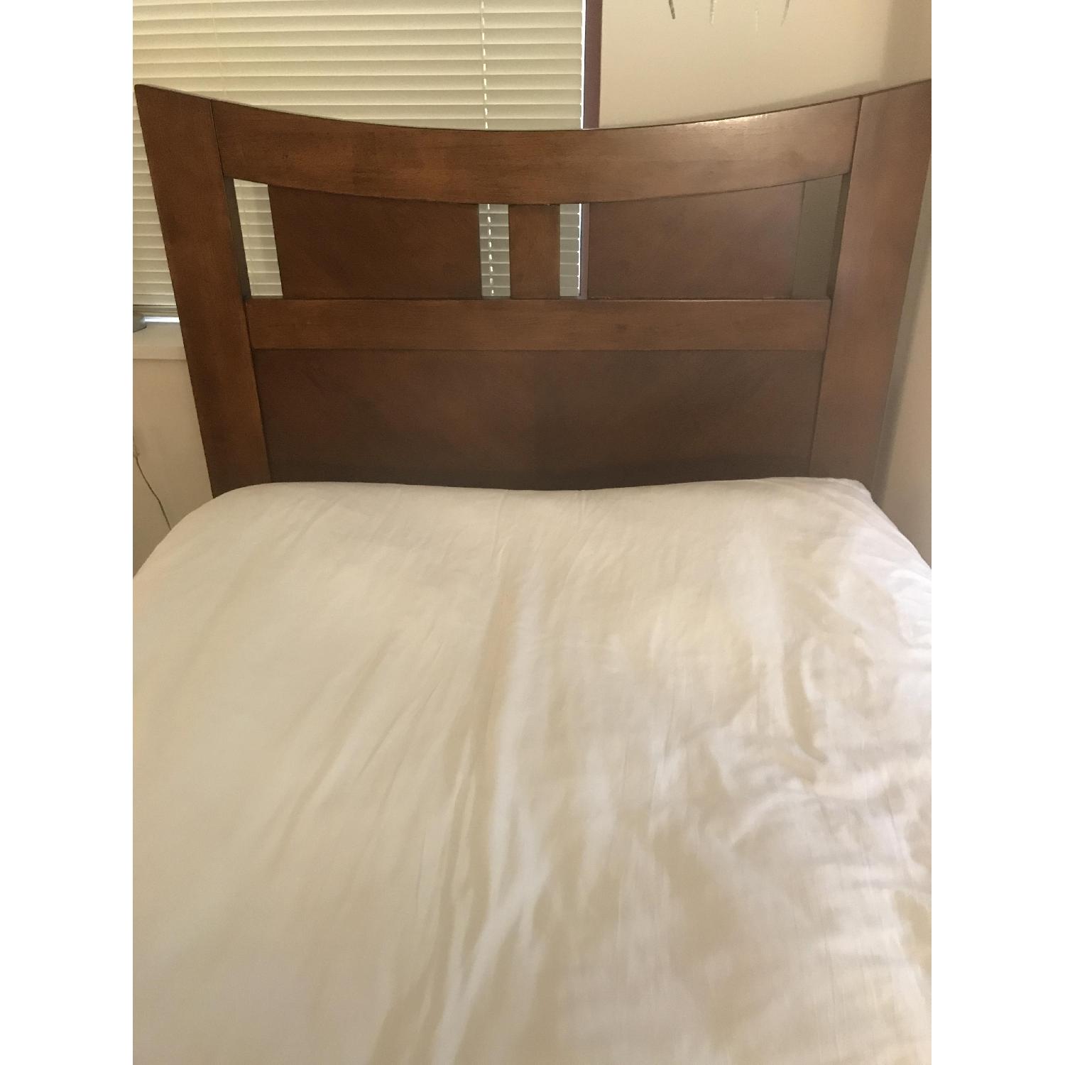 Solid Dark Wood Twin Bed Frame - image-3