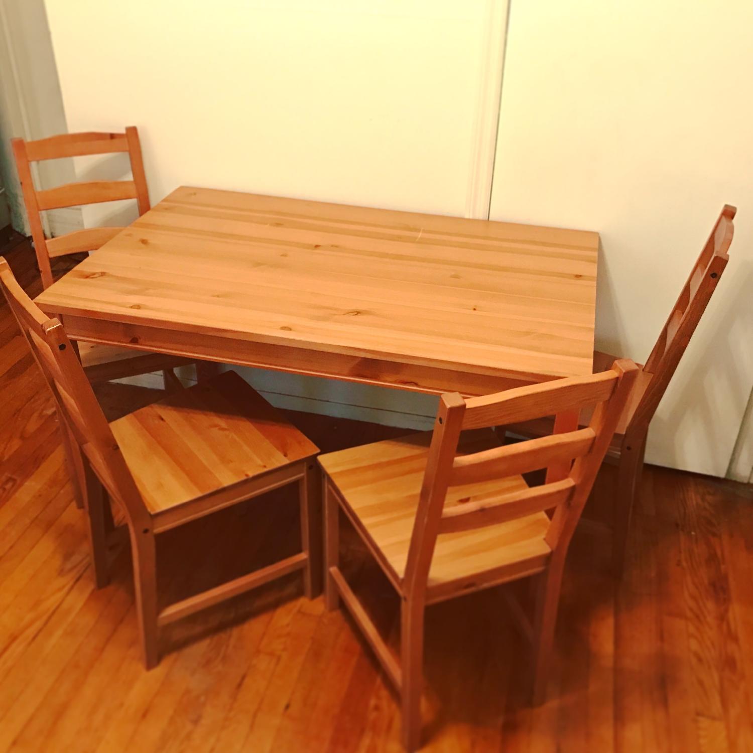 Ikea Jokkmokk Dining Table w/ 4 Chairs AptDeco