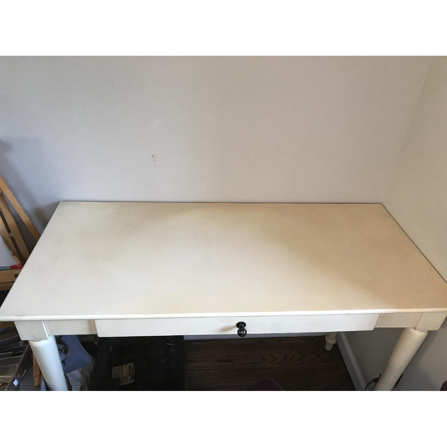 AntiqueWhite Wood Desk AptDeco