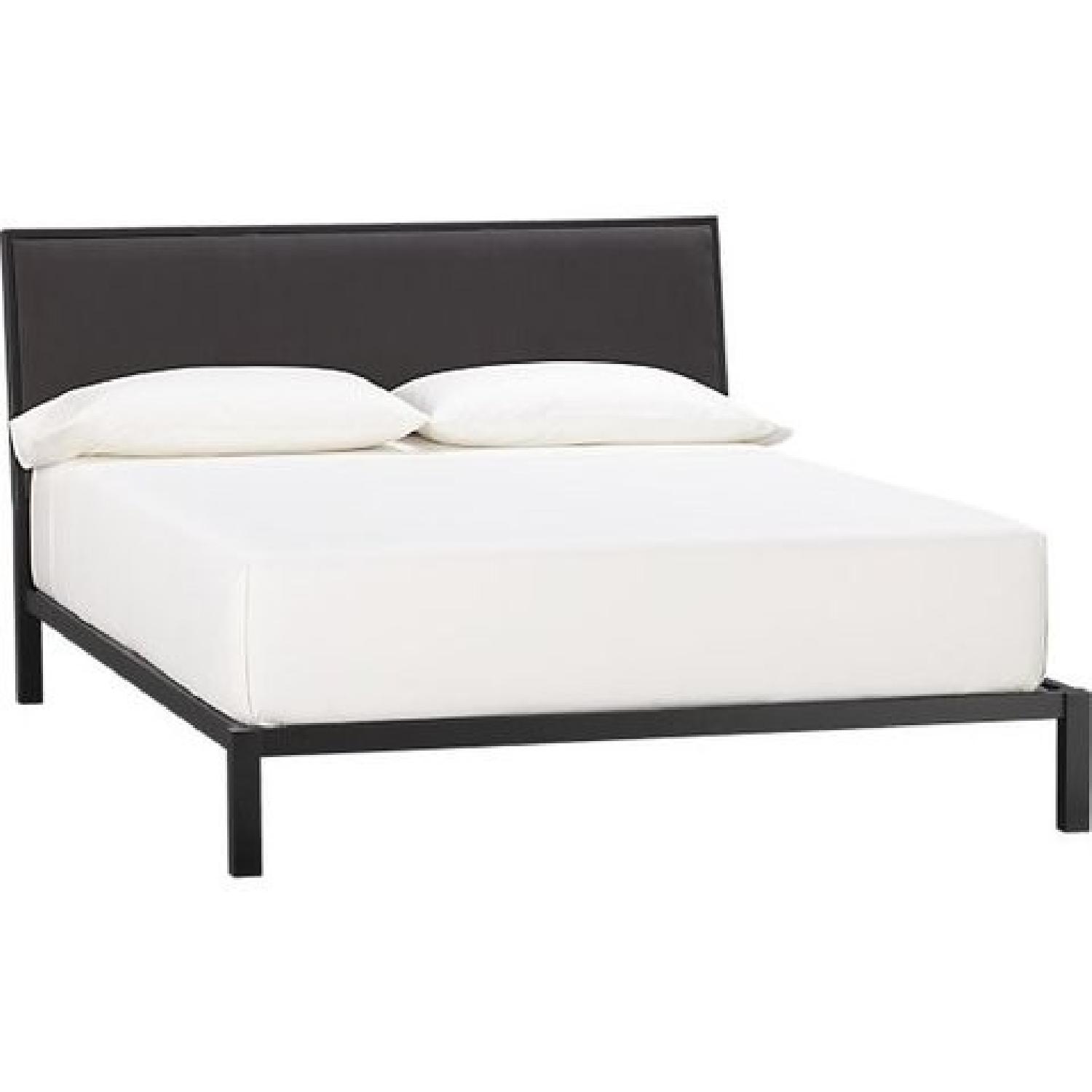 Crate & Barrel Isaac Charcoal King Bed Frame - image-3