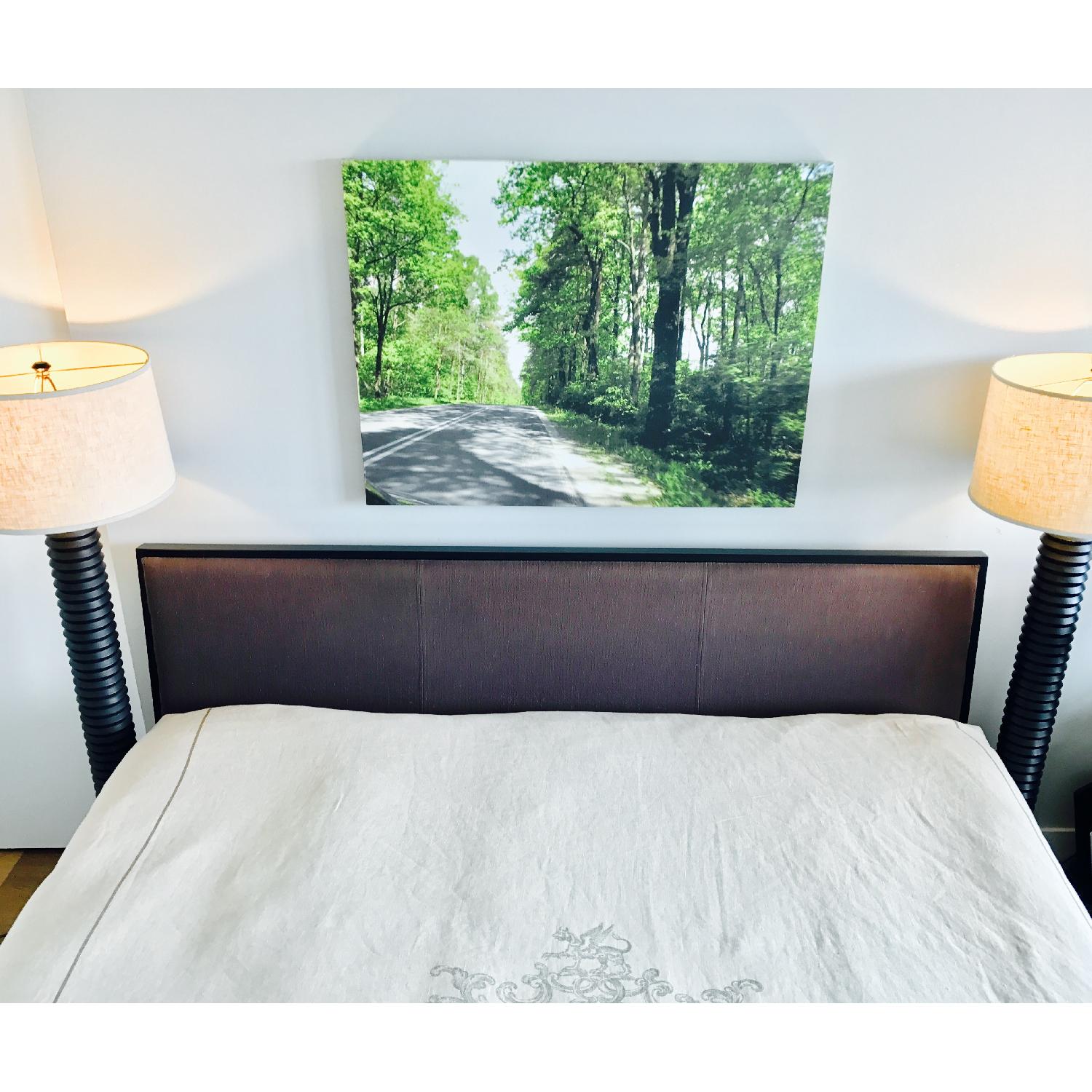 Crate & Barrel Isaac Charcoal King Bed Frame - image-4