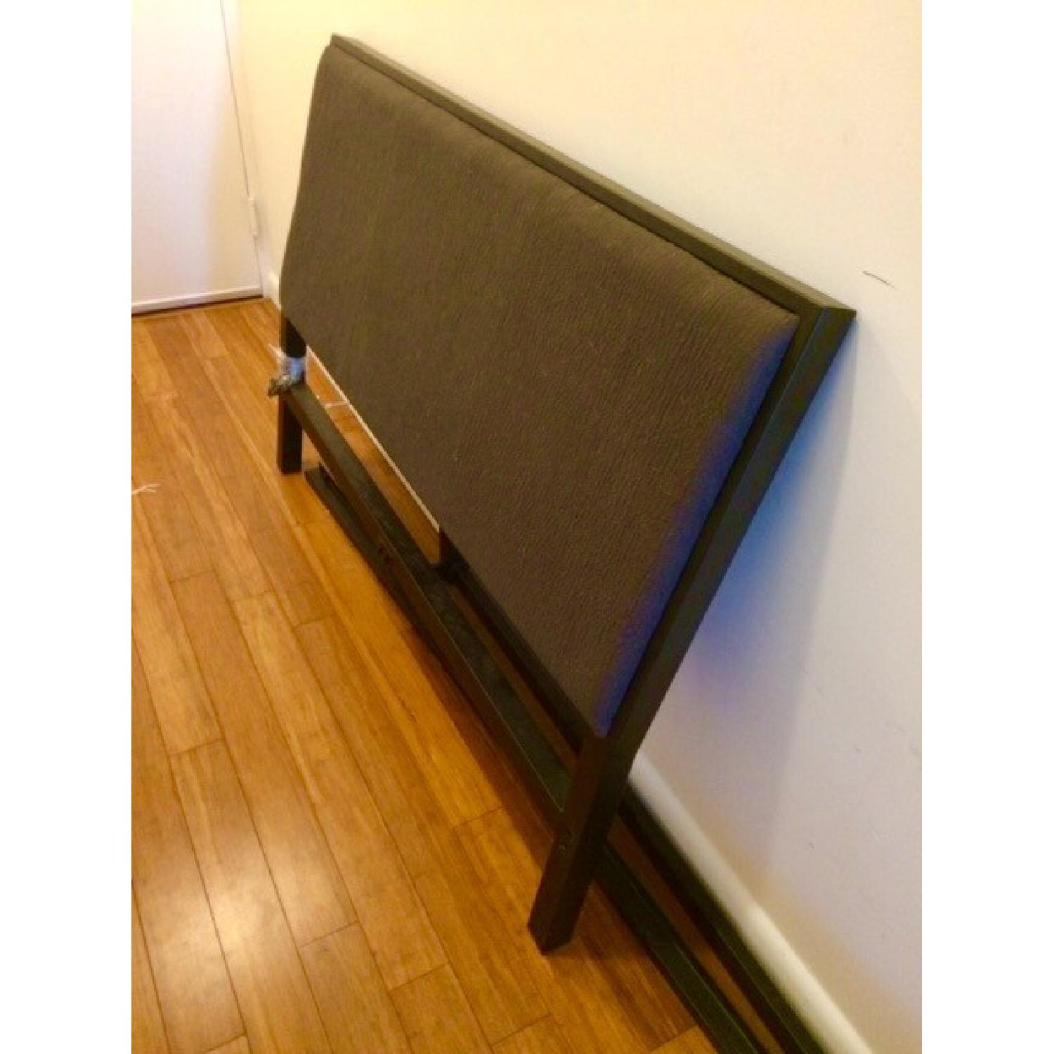 Crate & Barrel Isaac Charcoal King Bed Frame - image-5