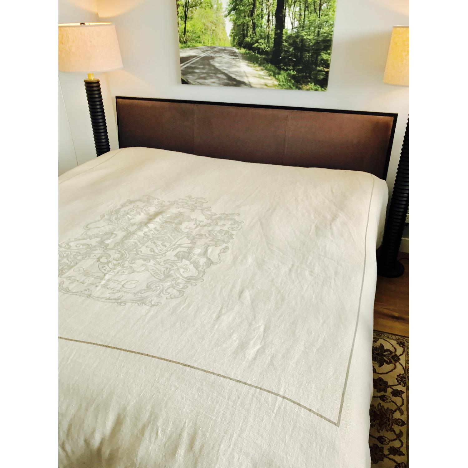 Crate & Barrel Isaac Charcoal King Bed Frame - image-6