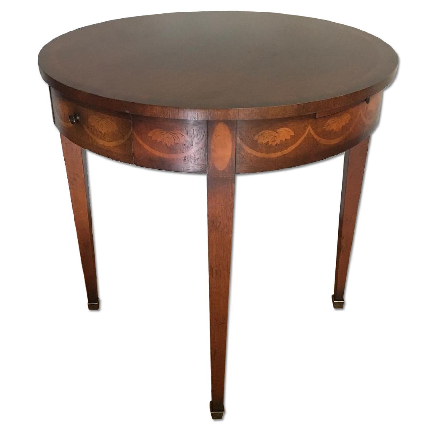 Baker Furniture Flame Mahogany Side Table - image-0