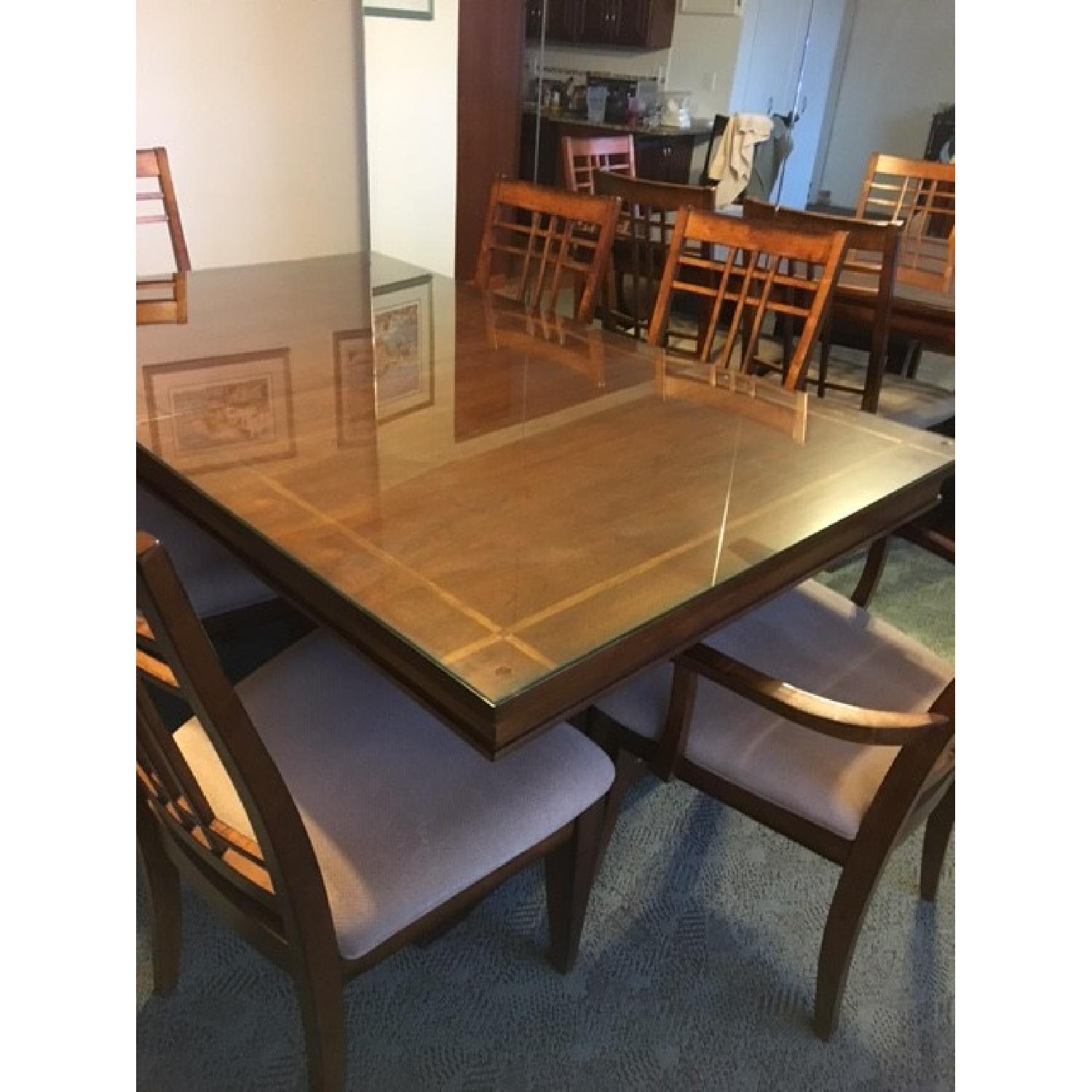 Wellwood Extendable Dining Table w/ 6 Cushioned Chairs + Sideboard - image-1