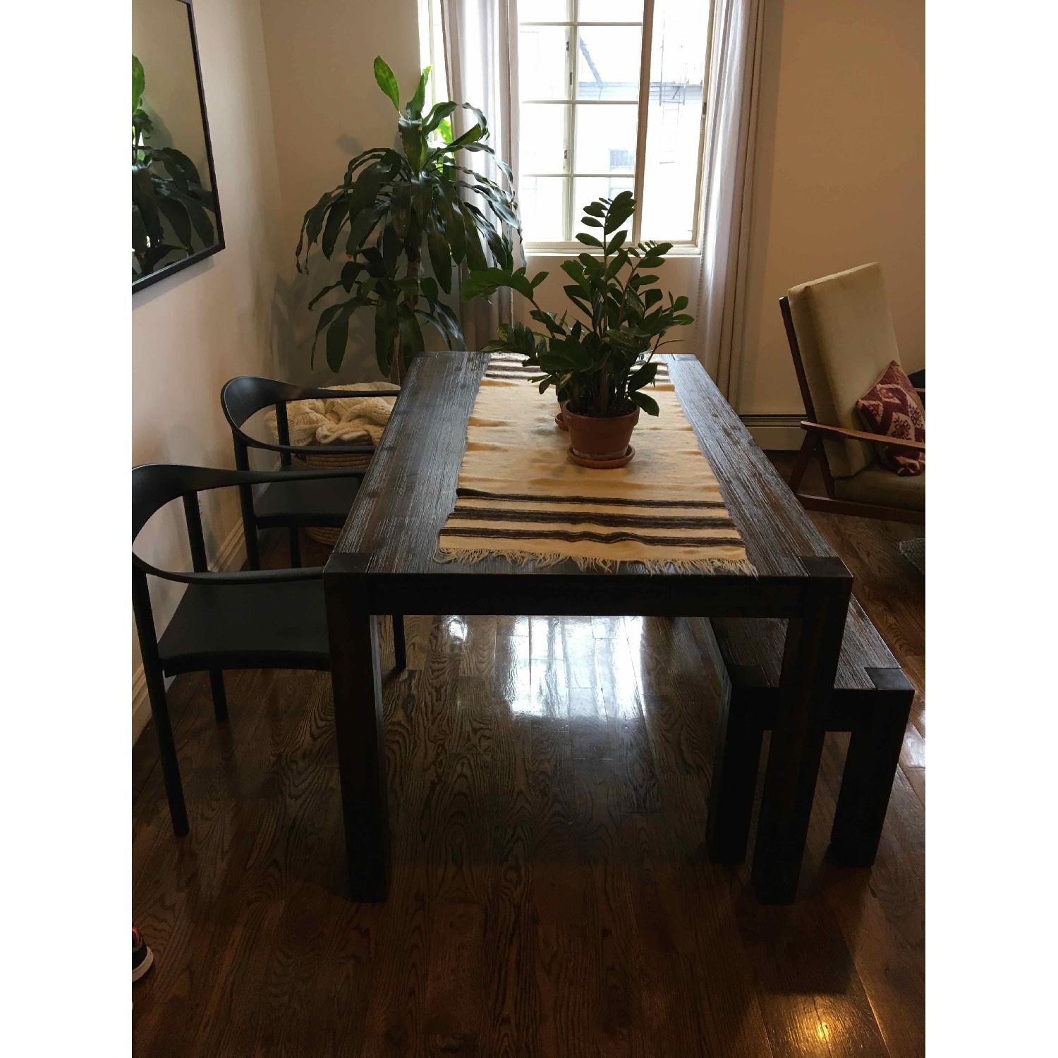 Macy's Acacia Wood Dining Table w/ Bench - image-1