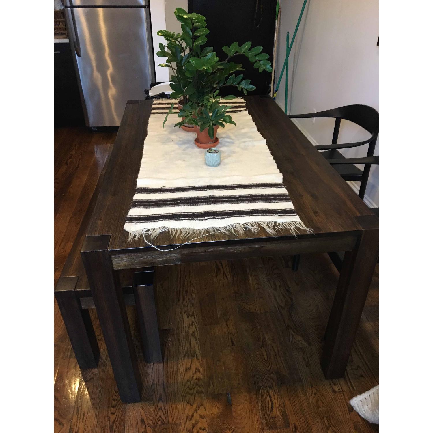 Macy's Acacia Wood Dining Table w/ Bench - image-4