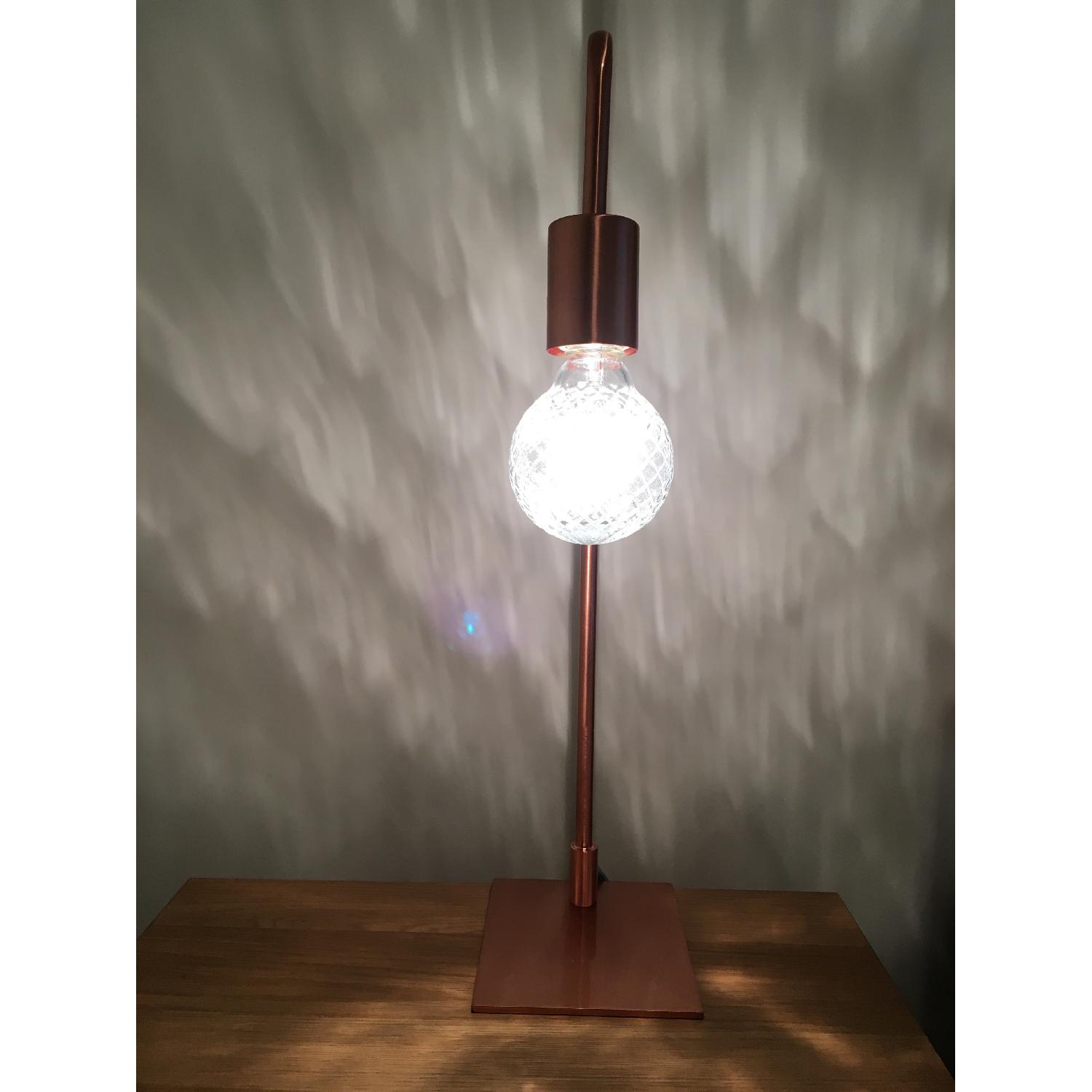 CB2 Arc Copper Table Lamp - image-1