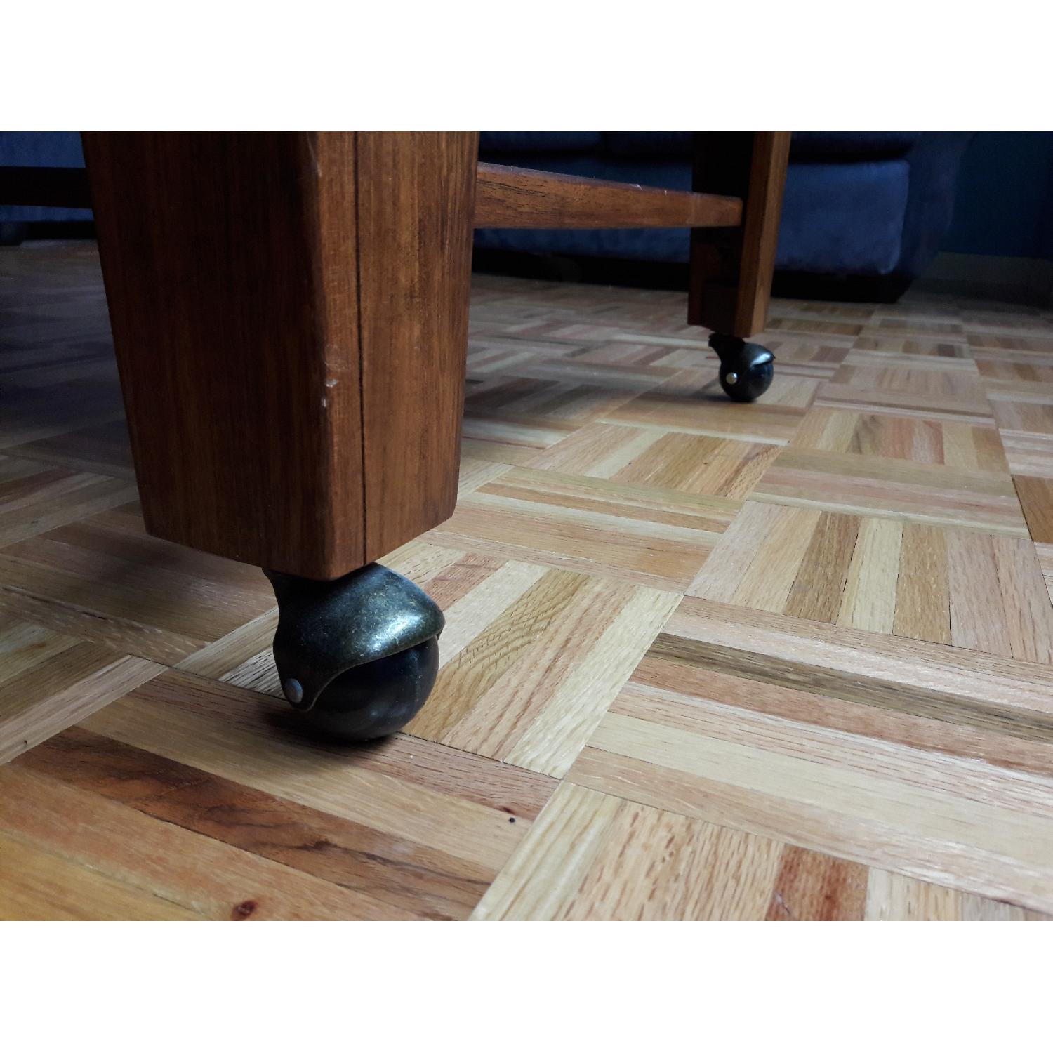 Ashley's Wood Coffee Table w/ Slate Tops - image-4