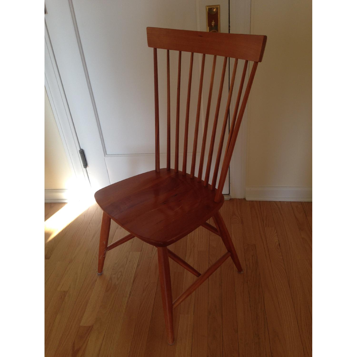 Solid Cherry Dining Table w/ 4 Chairs - AptDeco
