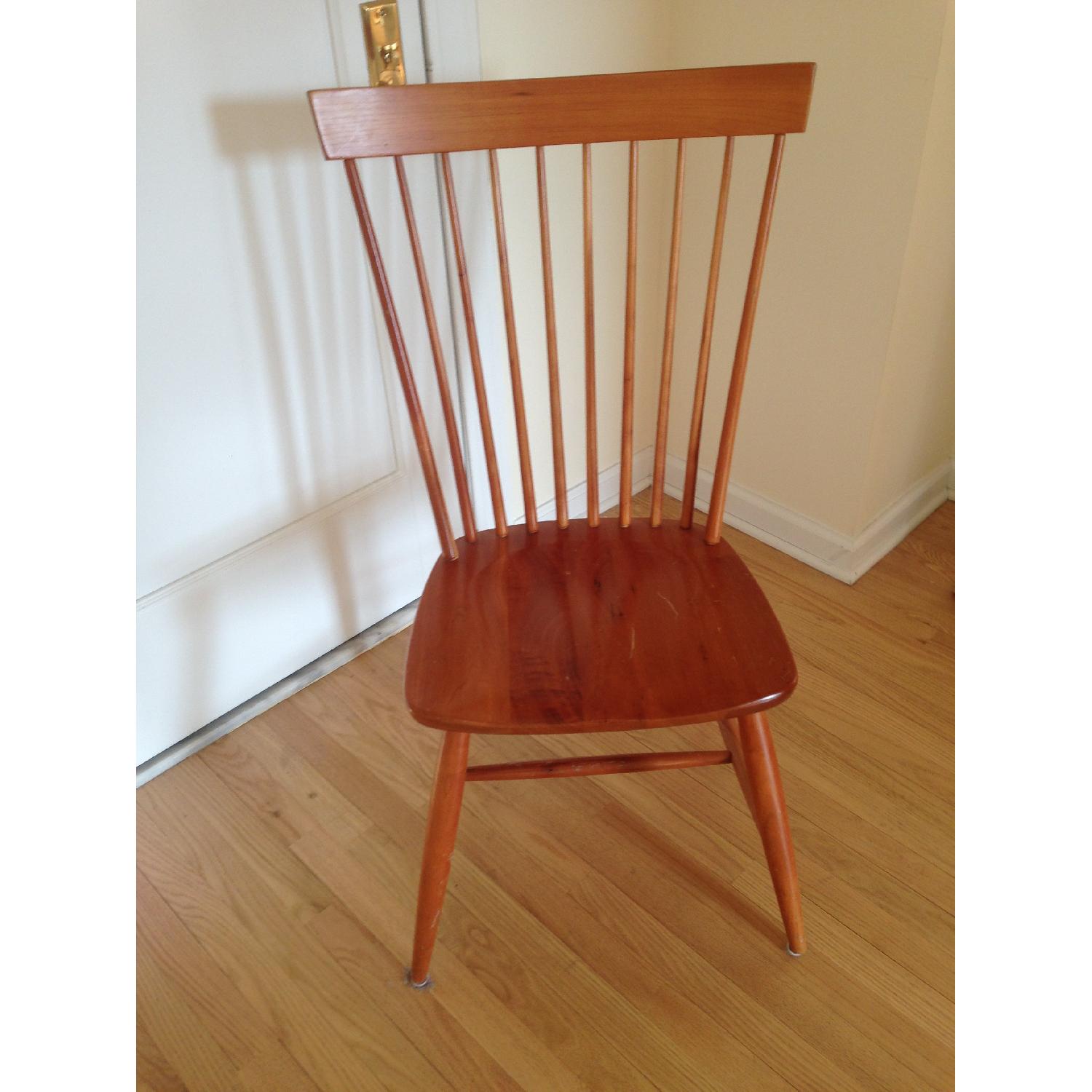 Solid Cherry Dining Table w/ 4 Chairs - AptDeco
