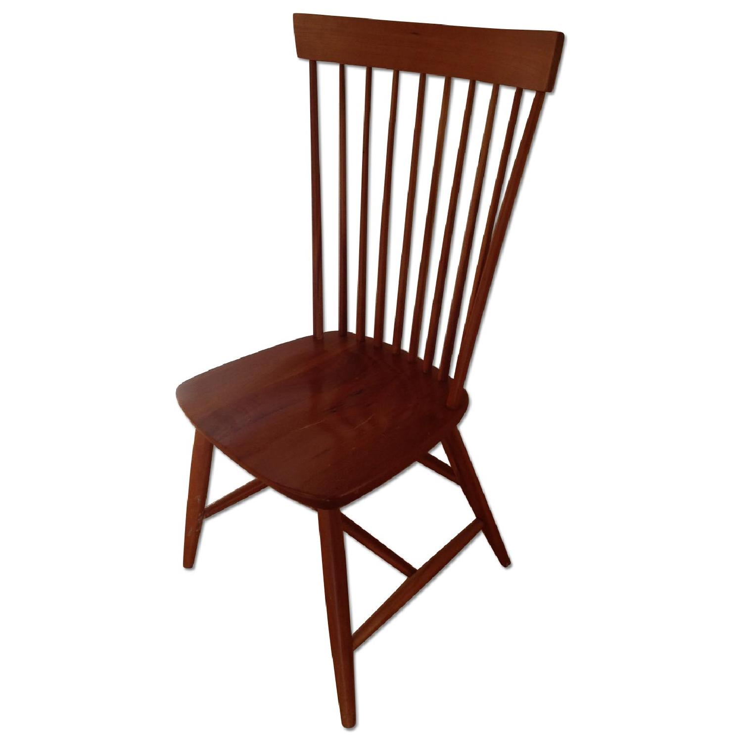 Solid Cherry Dining Table w/ 4 Chairs - AptDeco
