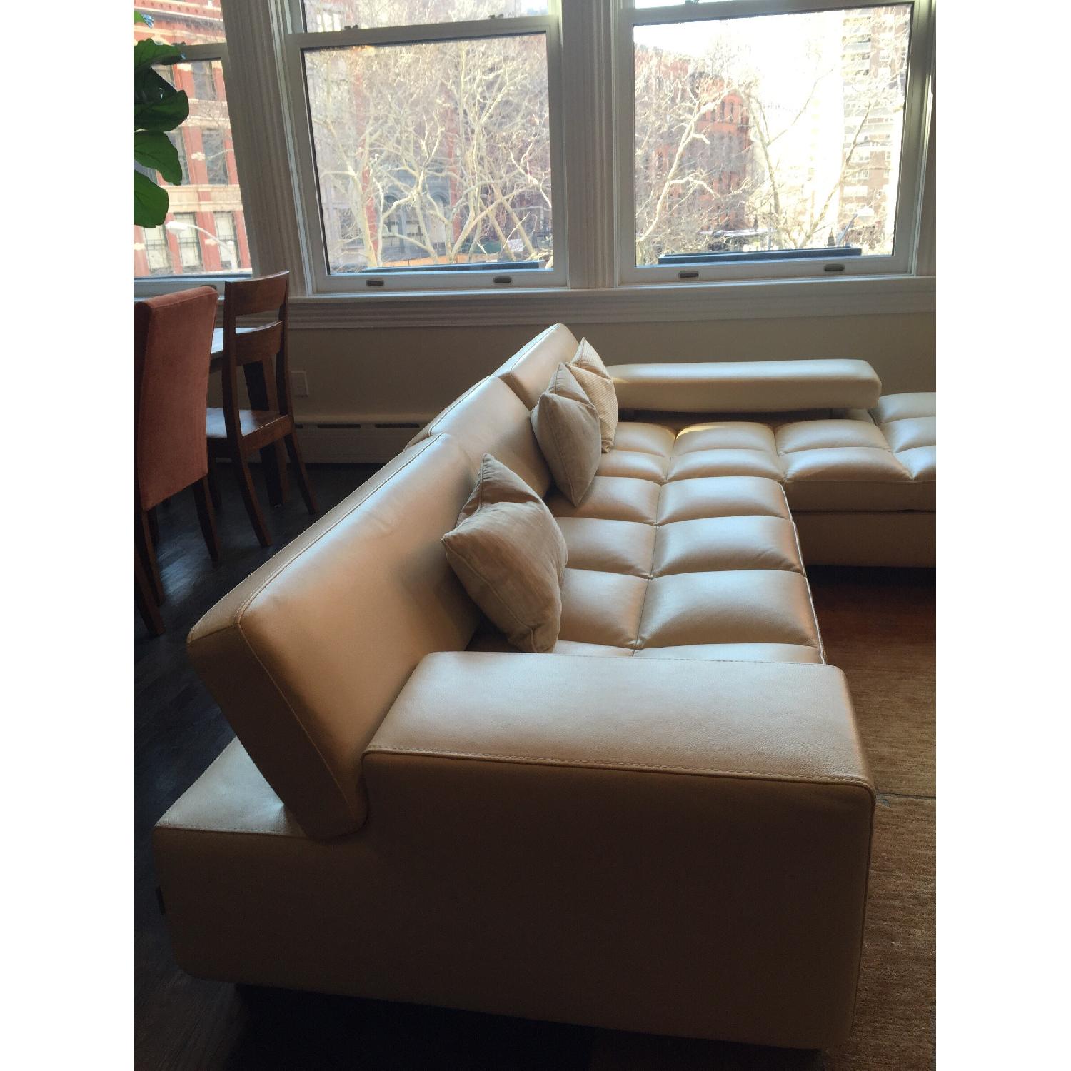 Roche Bobois Cream Tufted Modern Sectional - image-2