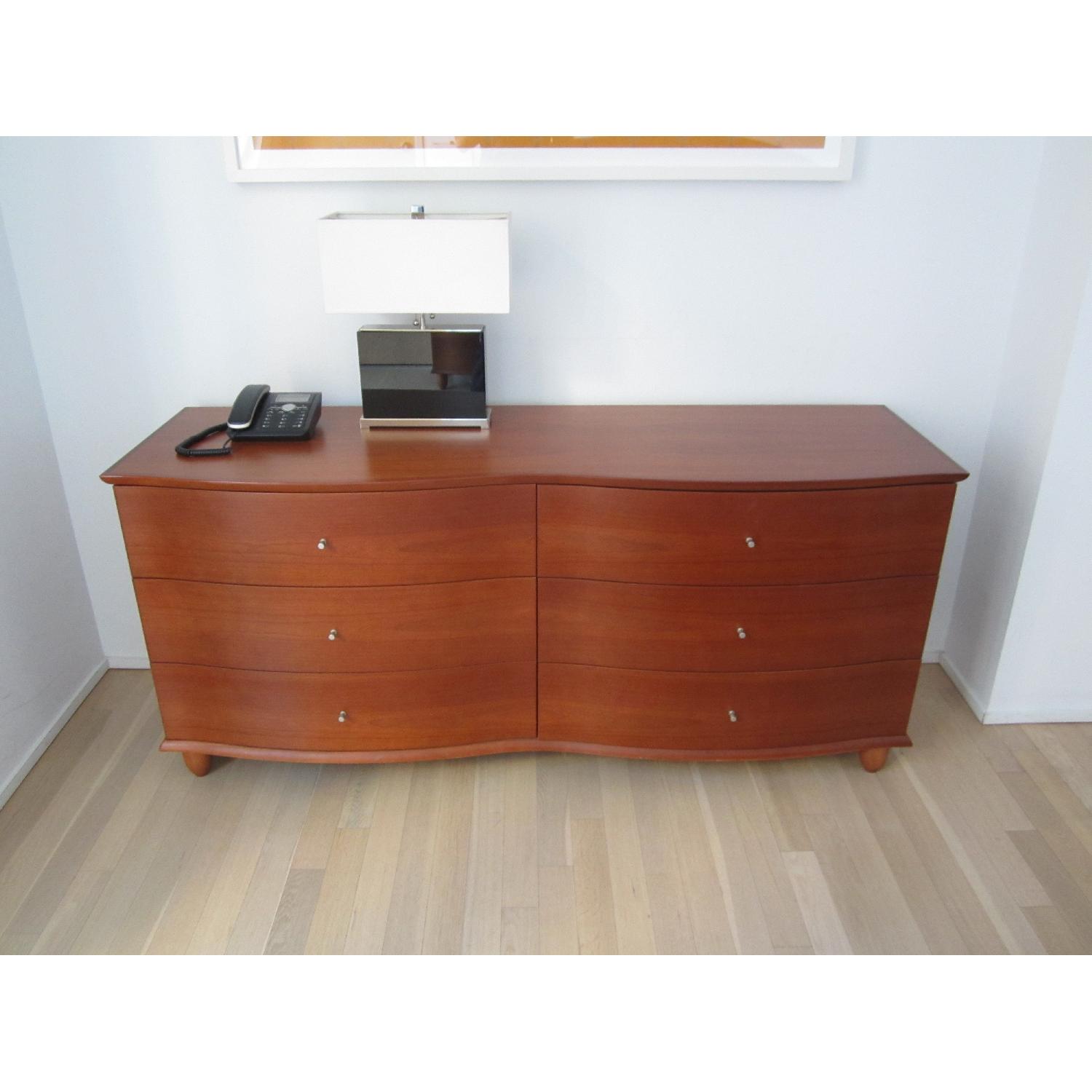 4 Piece Cherry Wood King Size Bedroom Set - image-4