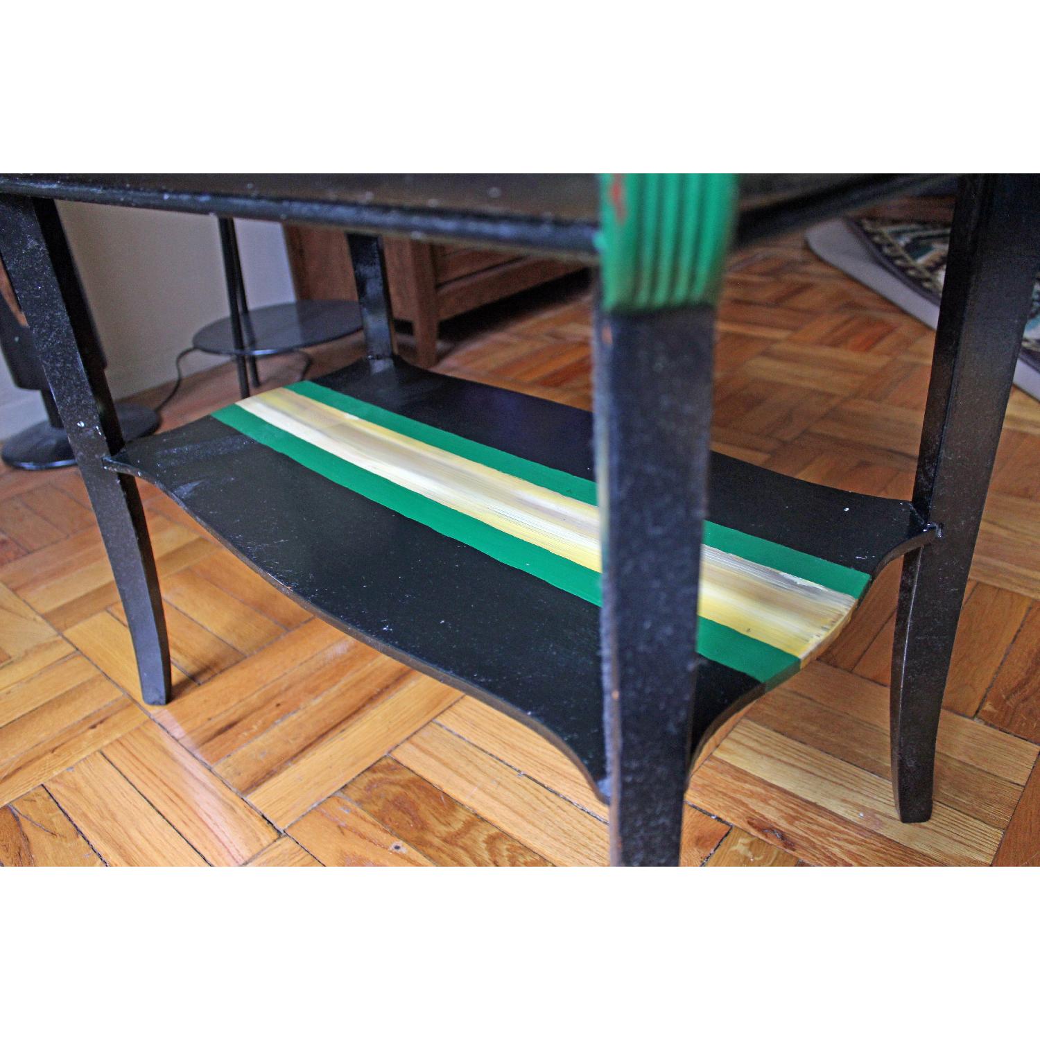 Vintage Painted 2-Tier Side Table - image-5