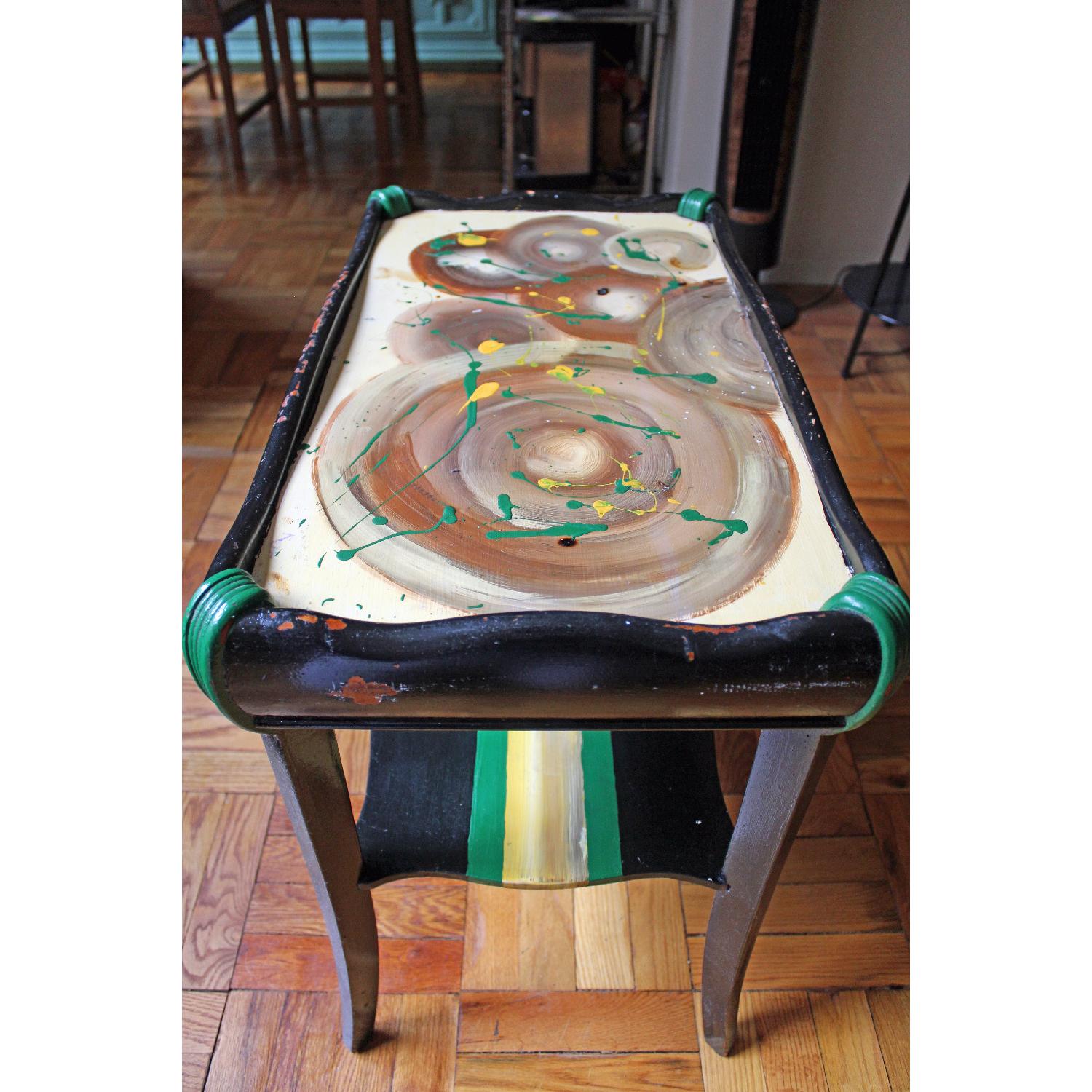Vintage Painted 2-Tier Side Table - image-8