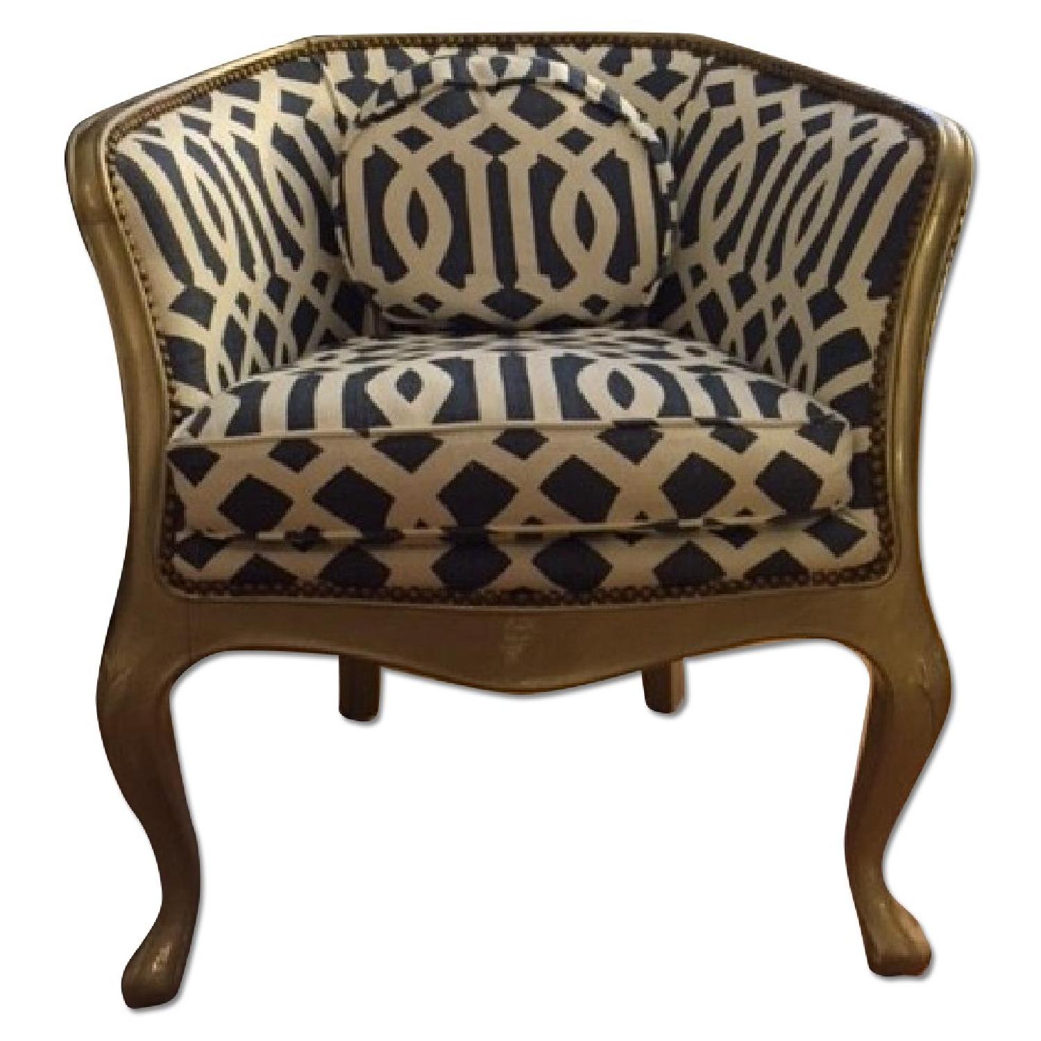 Vintage Mahogany Newly Reupholstered Chairs Pair AptDeco