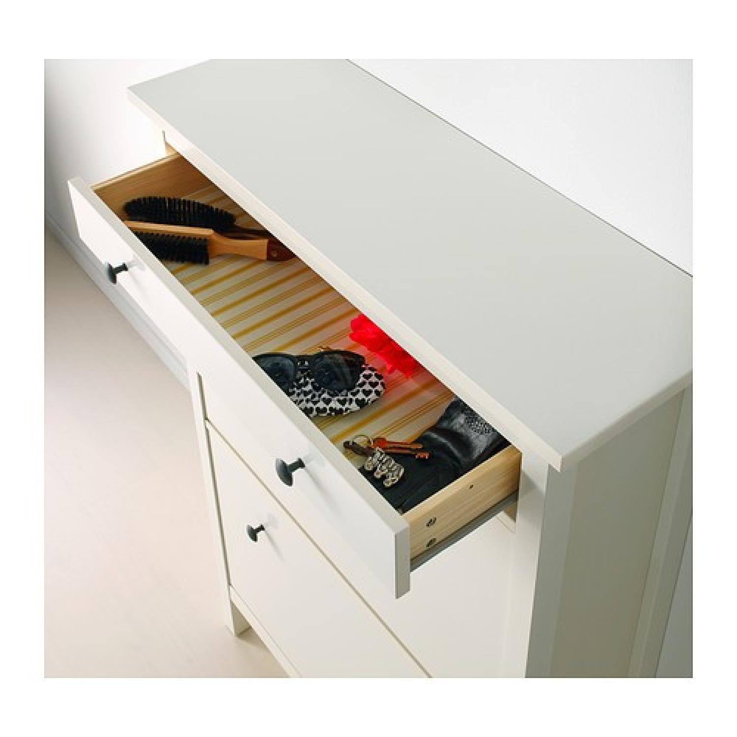 Ikea Hallway Storage Cabinet w/ Yellow Anthropologie Knobs - image-2