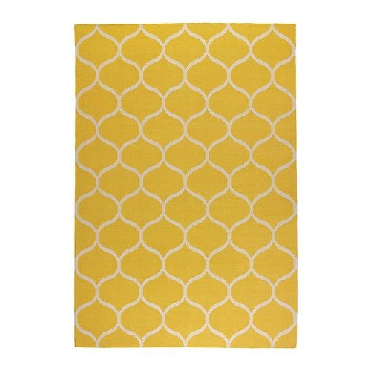 Ikea Stockholm Yellow Rug - AptDeco