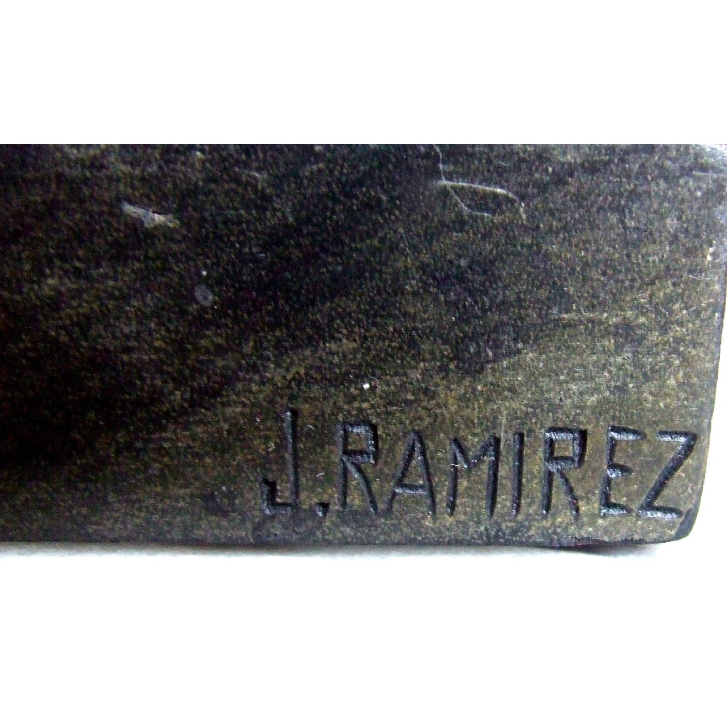 J. Ramirez Art Deco Head Sculpture - image-6