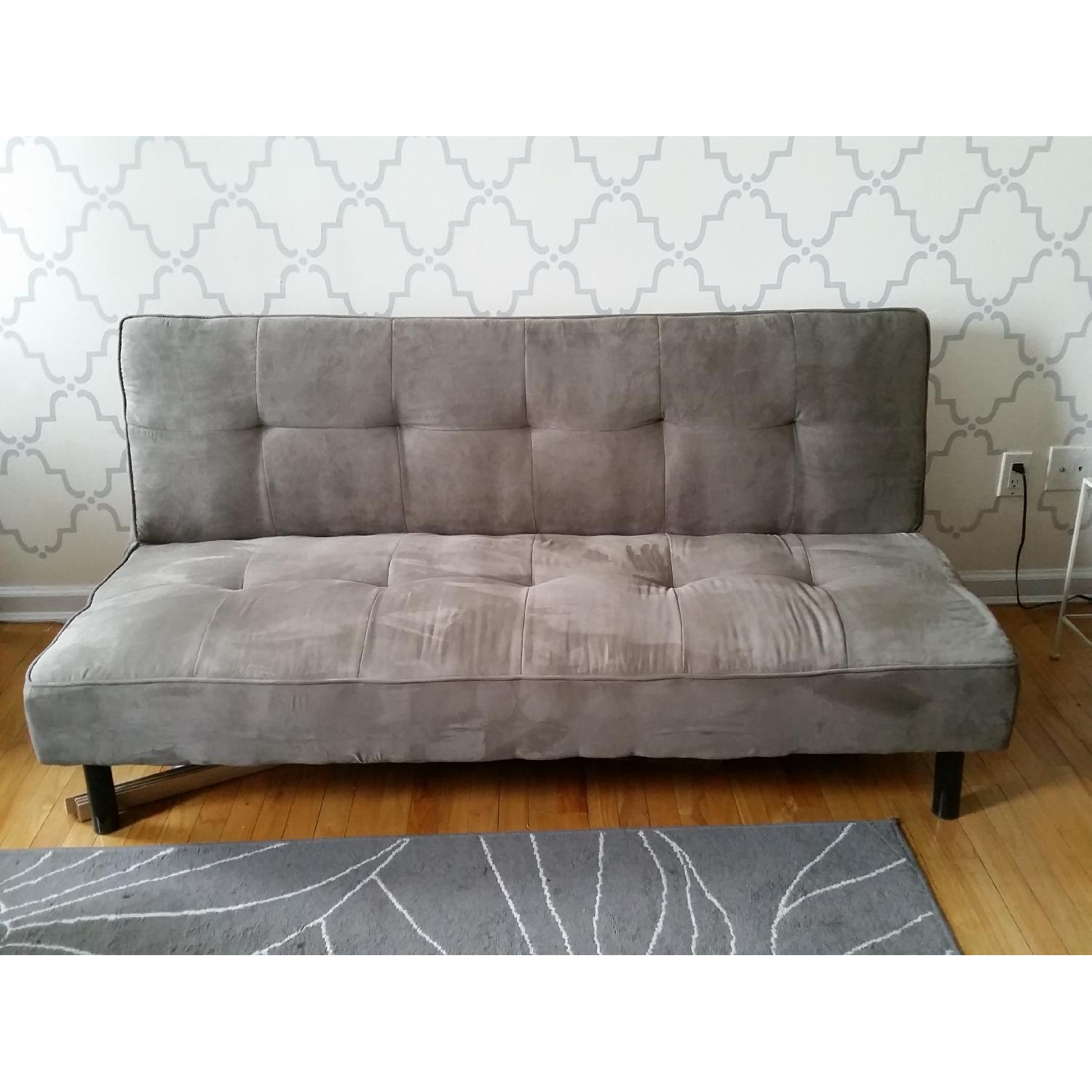 Microfiber Futon Sofa - image-1