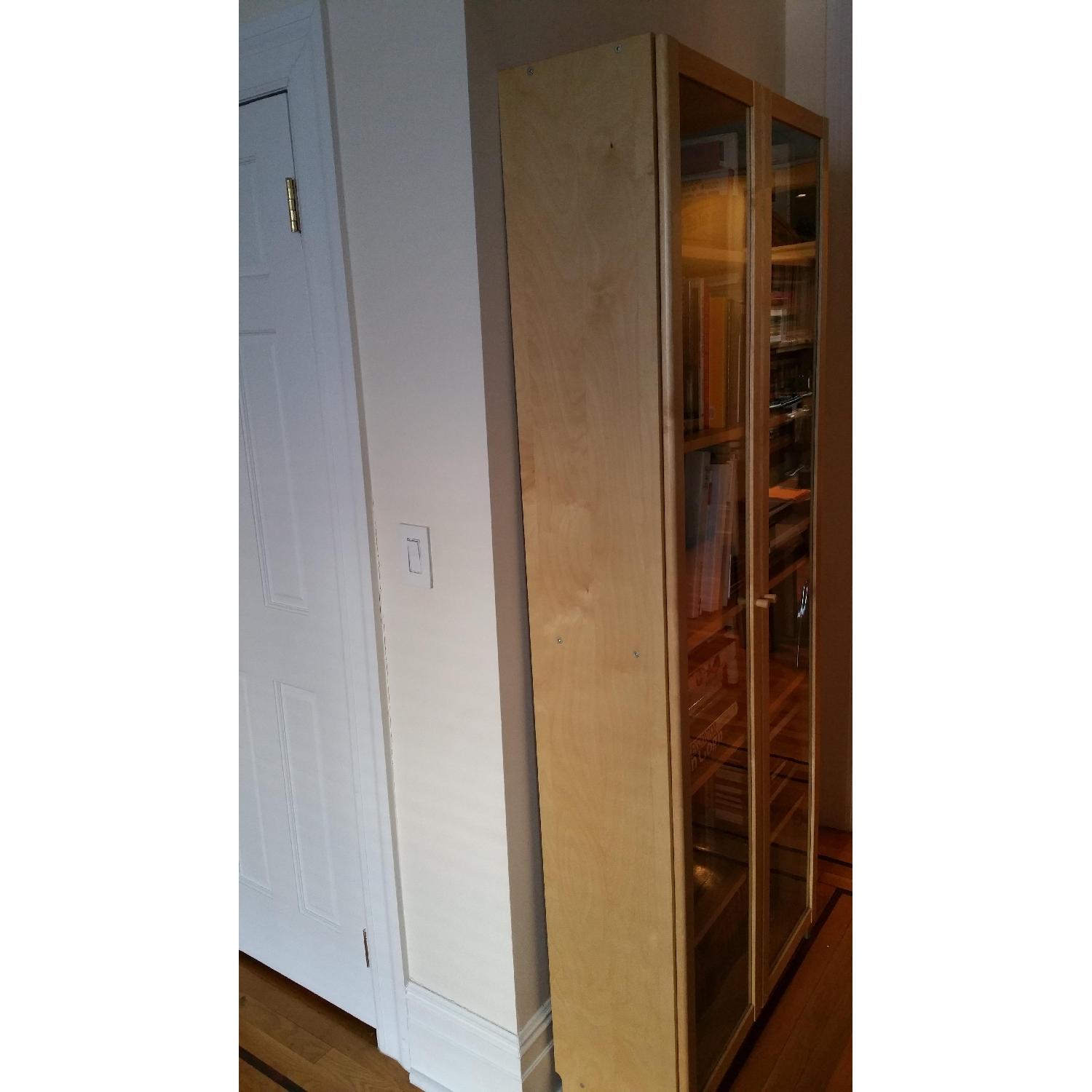 Ikea Tall Birch Veneer Billy Bookshelves - image-2