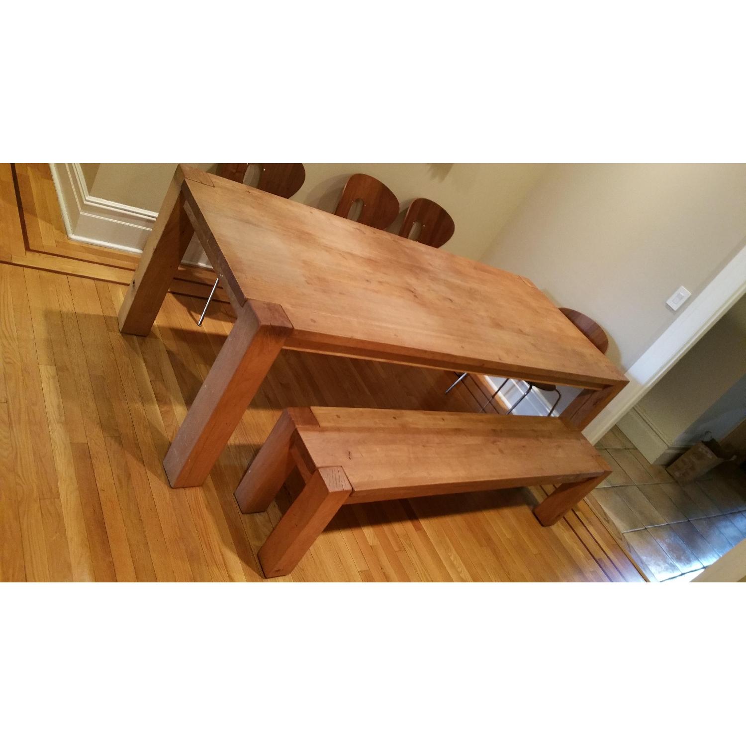 Crate & Barrel Big Sur Natural Dining Table - image-3