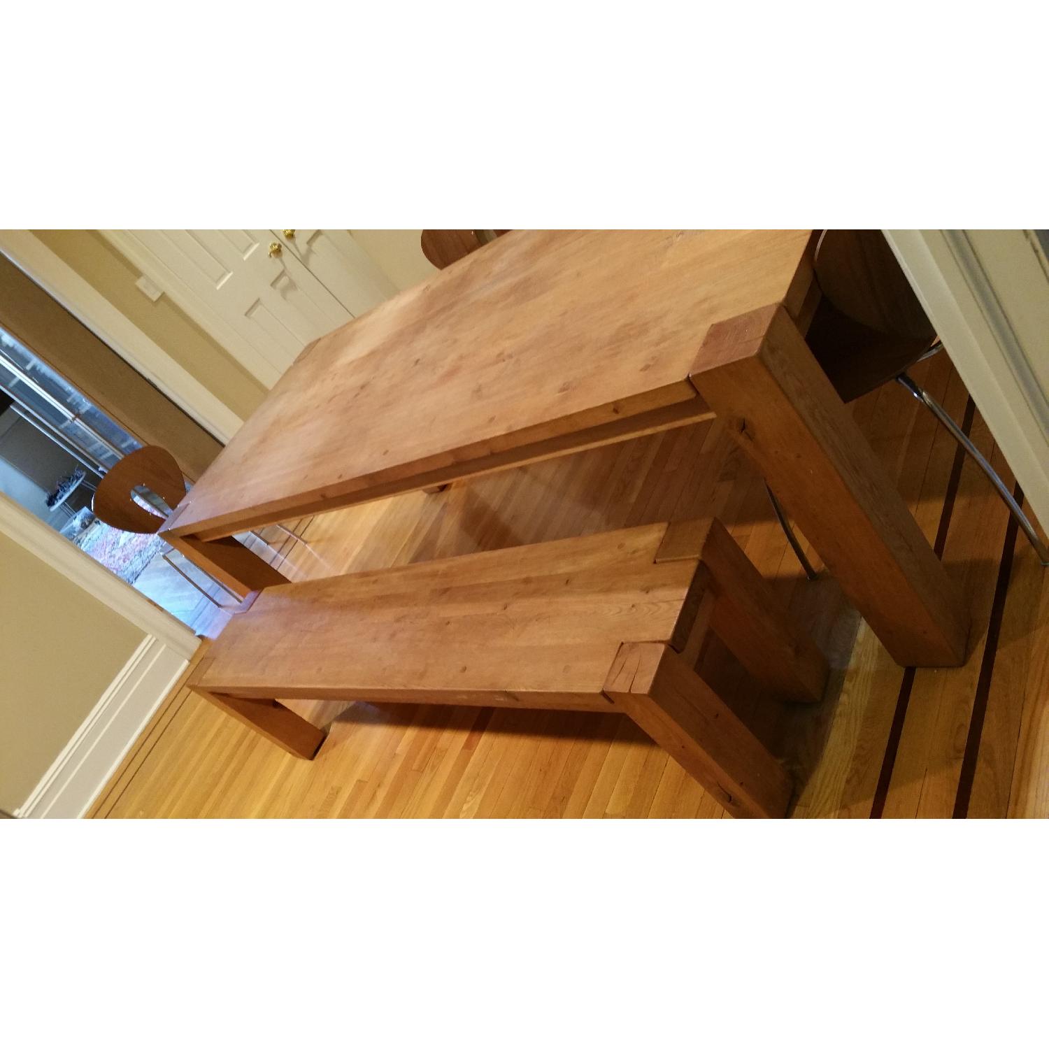 Crate & Barrel Big Sur Natural Dining Table - image-4