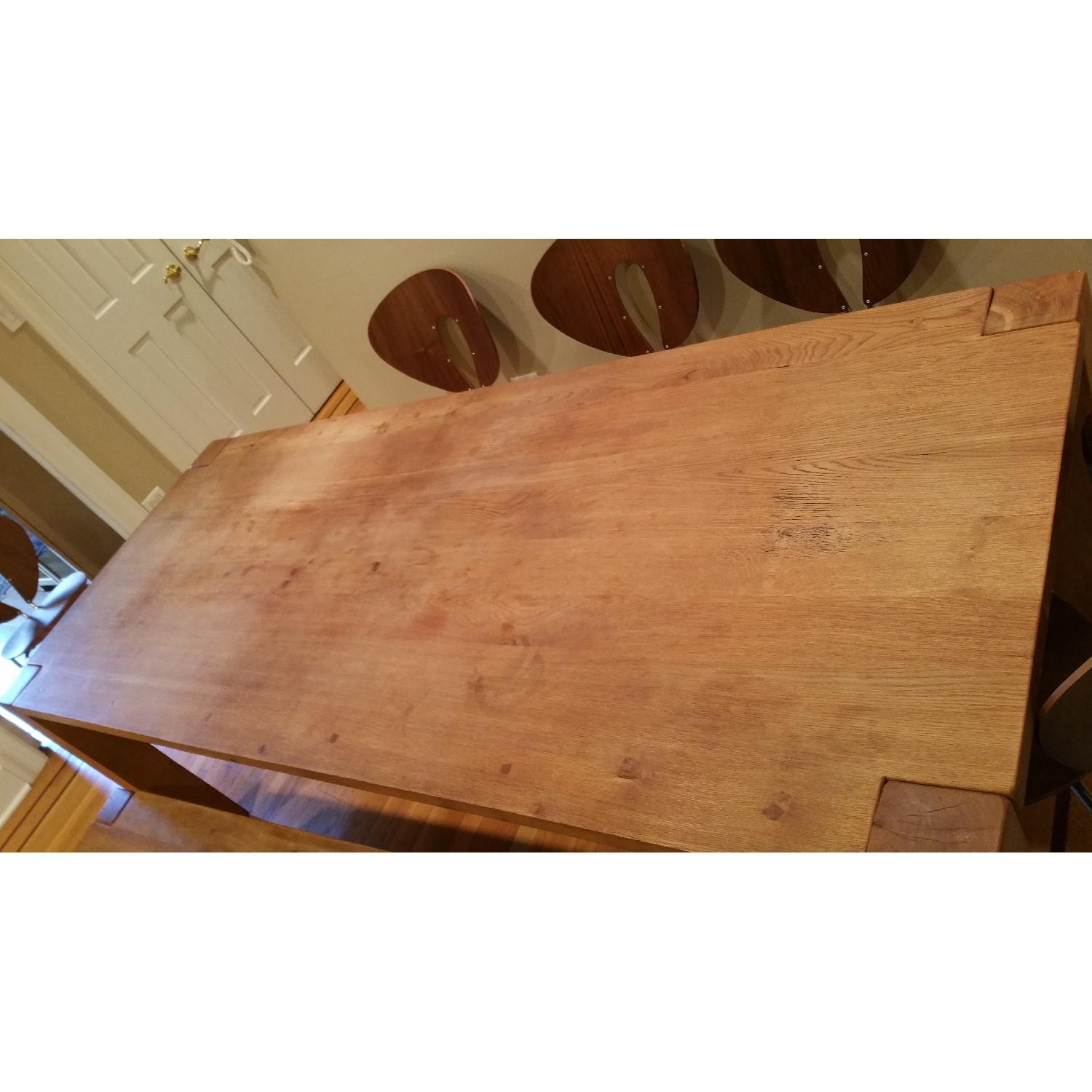 Crate & Barrel Big Sur Natural Dining Table - image-5