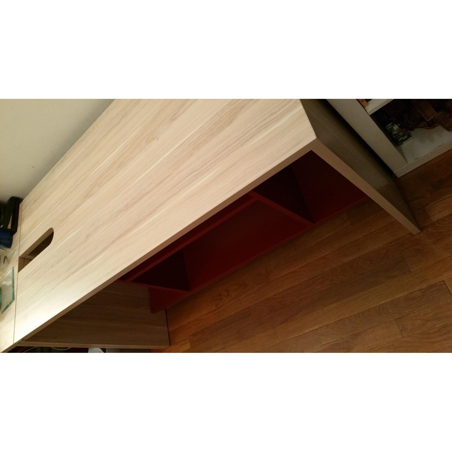 Birch & Red Veneer Computer Desks - image-2