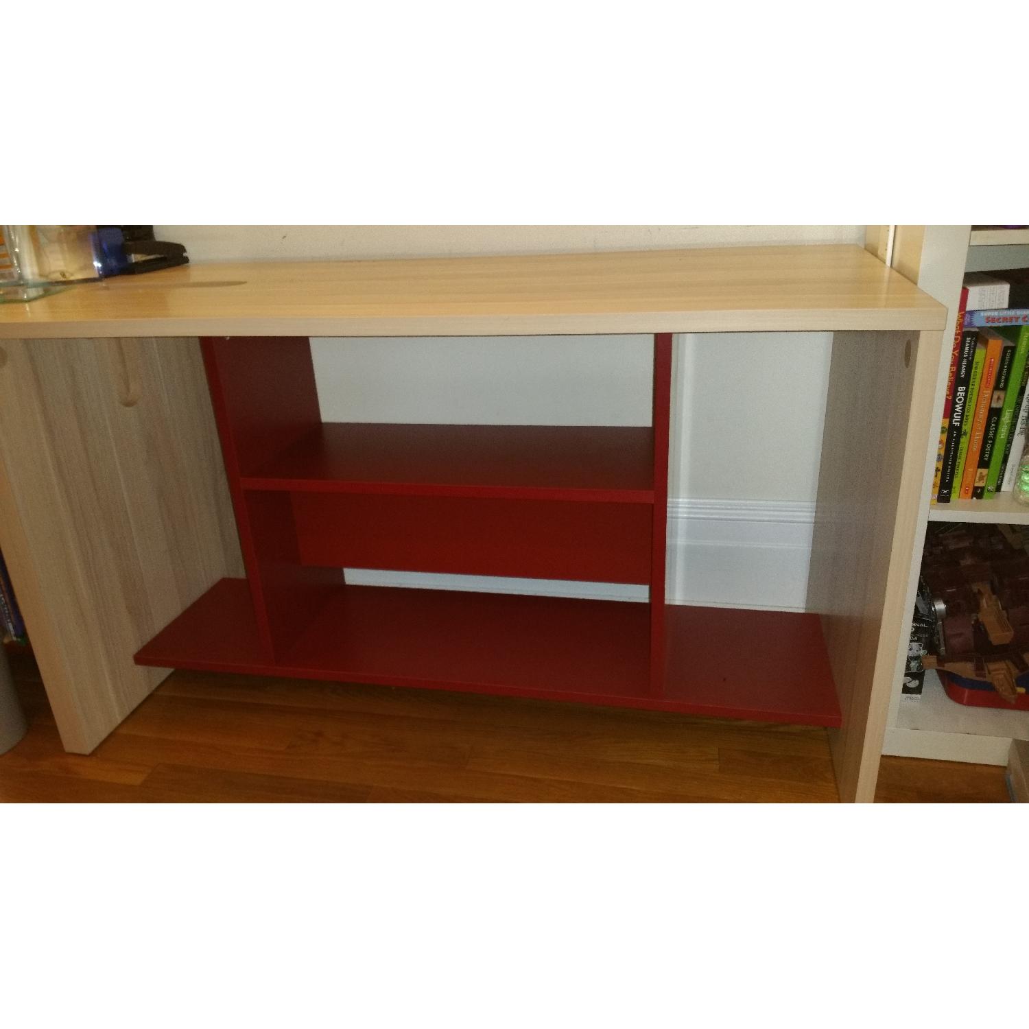 Birch & Red Veneer Computer Desks - image-4