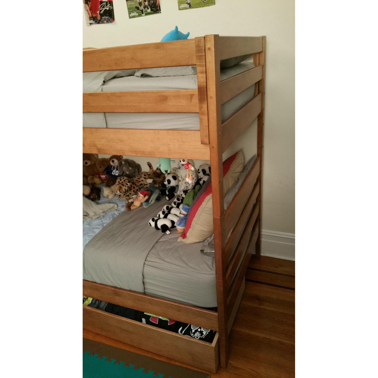 Vermont Precision Woodworks Twin Bunk Beds w/ 2 Storage Drawers - image-2