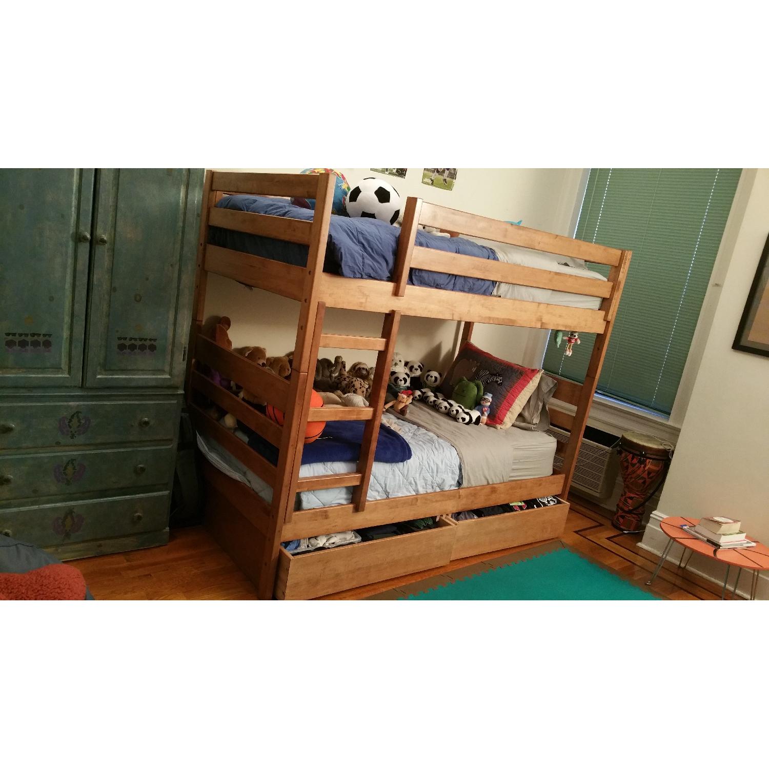 Vermont Precision Woodworks Twin Bunk Beds w/ 2 Storage Drawers - image-3
