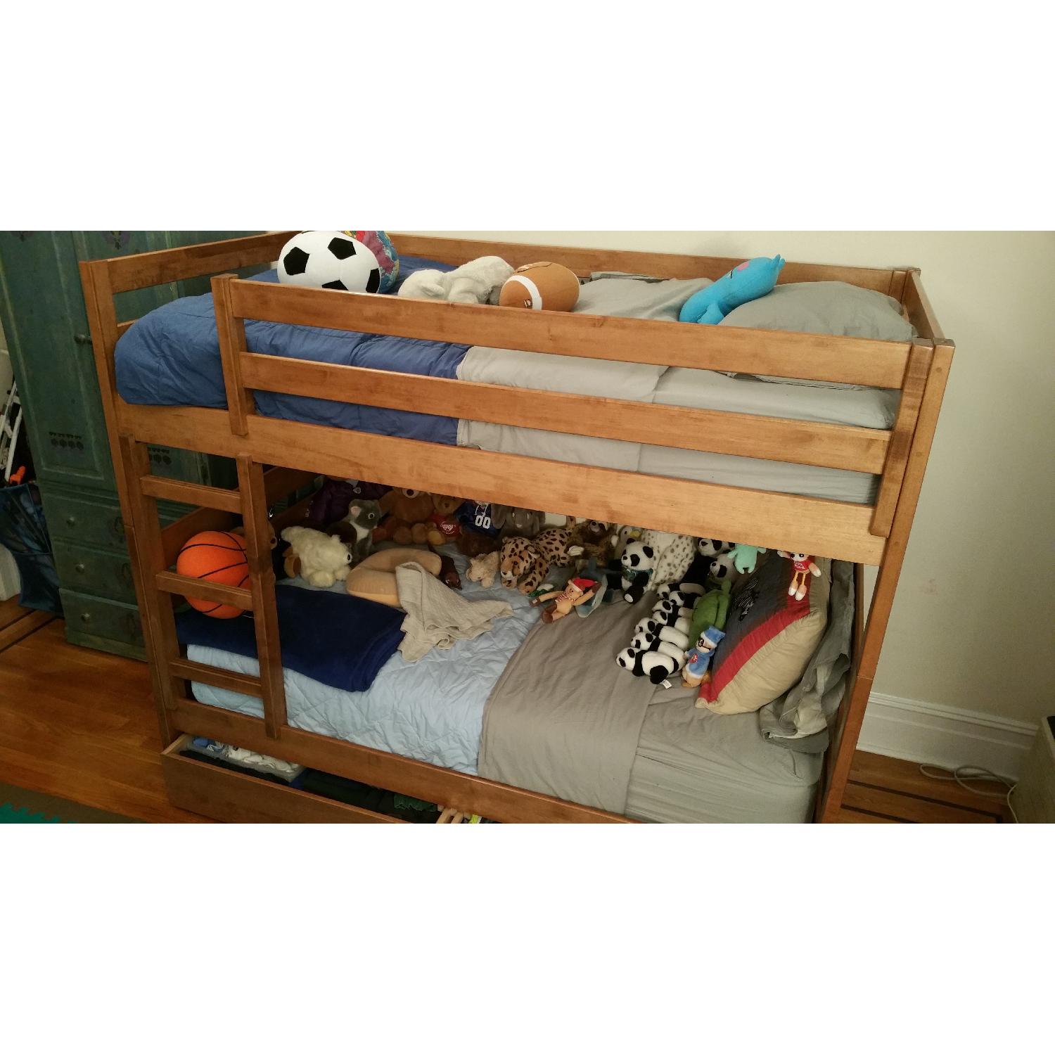 Vermont Precision Woodworks Twin Bunk Beds w/ 2 Storage Drawers - image-7