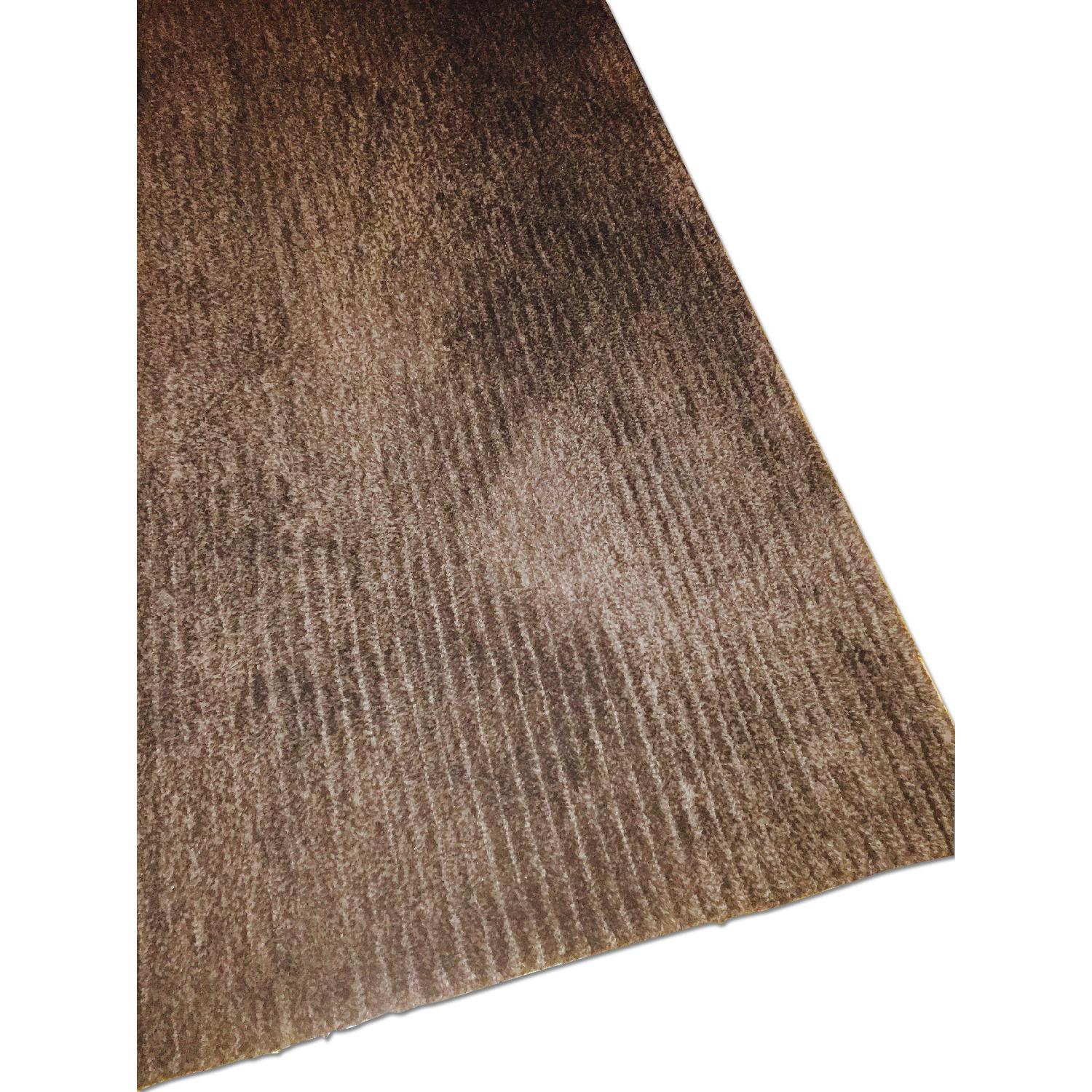 Crate & Barrel Preston Chocolate Brown Wool Rug AptDeco