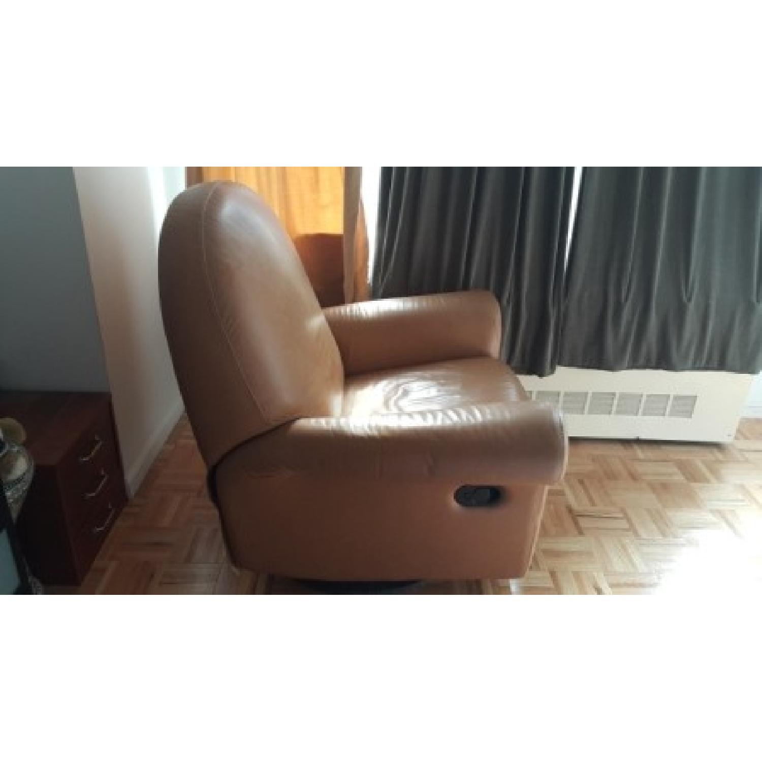Natuzzi Italian Leather Recliner - image-1