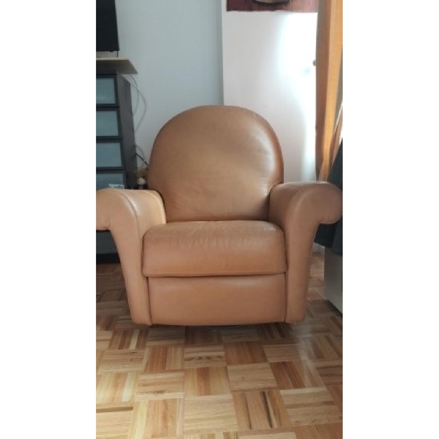 Natuzzi Italian Leather Recliner - image-4