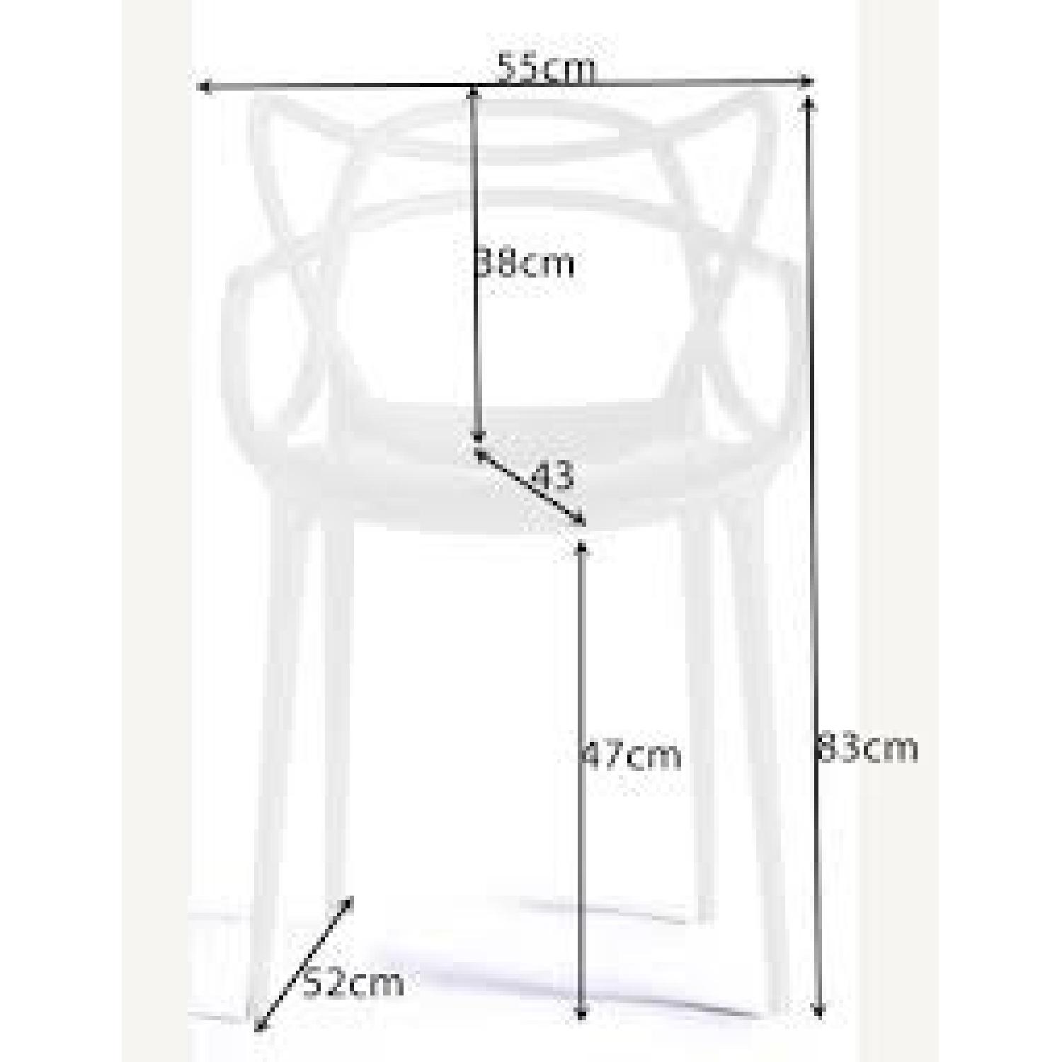 Kartell Phillipe Starck Masters Stackable White Chairs - Set of 6 - image-5
